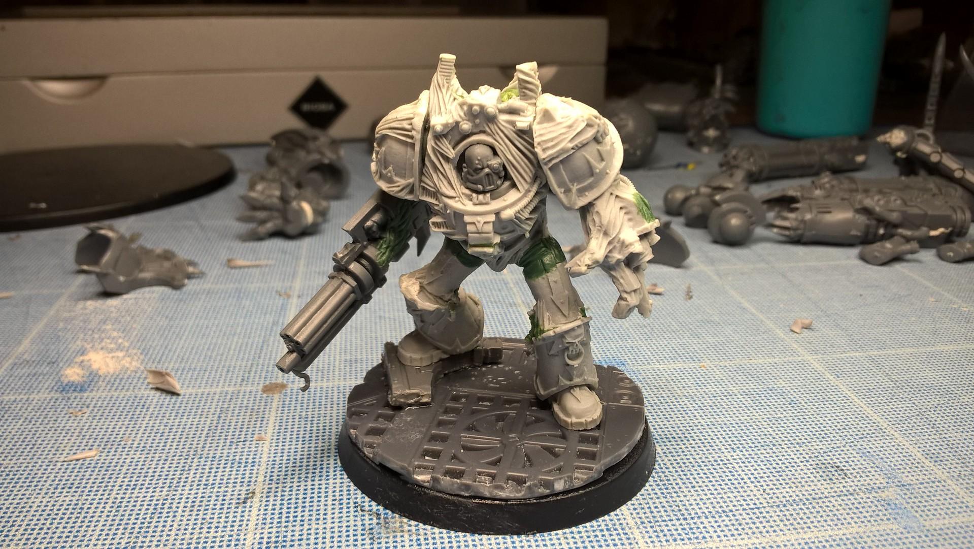 Base, Chaos, Terminator Armor, True Scale, Warhammer 40,000