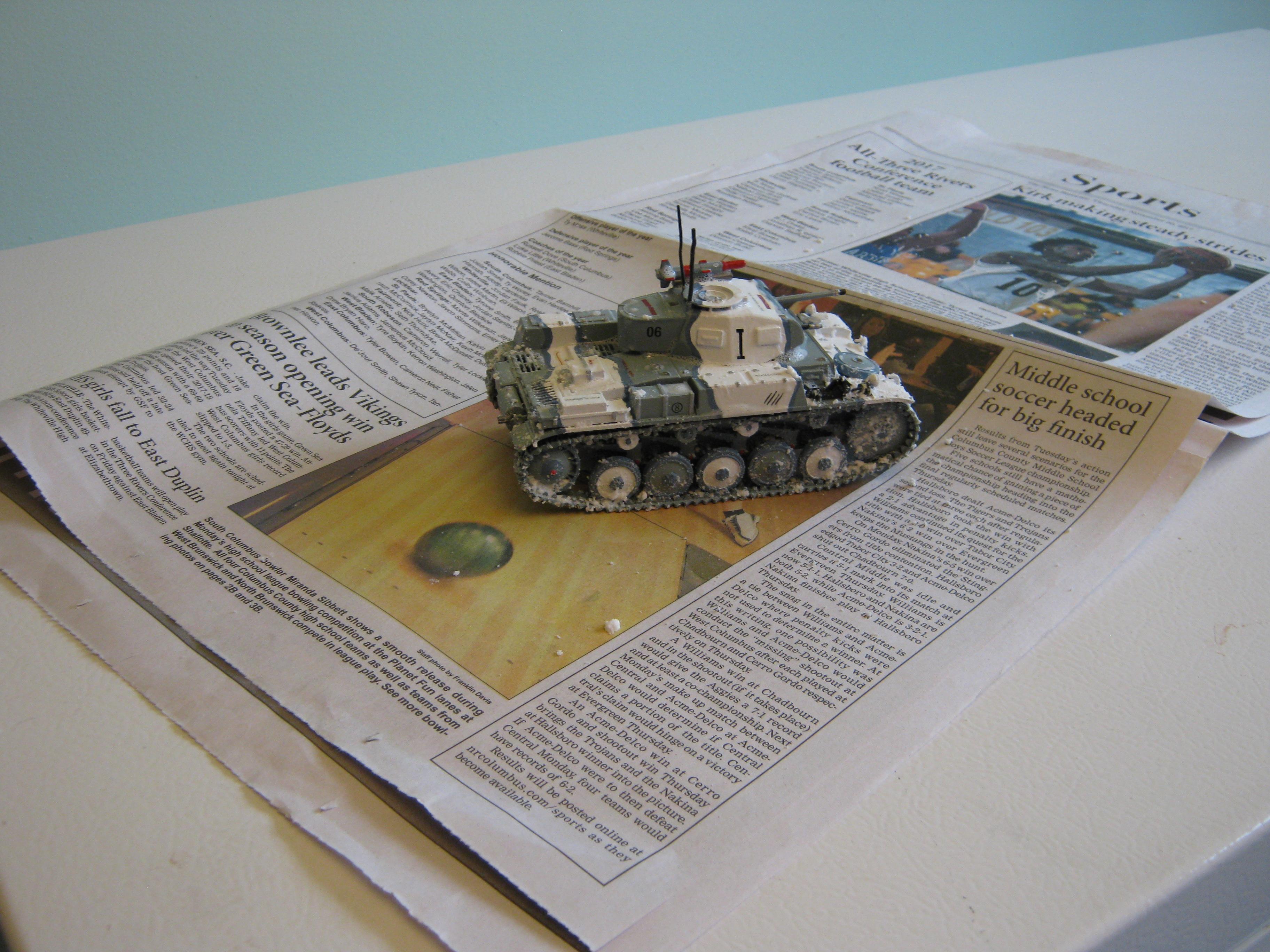 Conversion, Counts As, Germans, Imperial, Imperium Of Man, Light Tank, Panzer Ii, Panzerkampfwagen, Tank, World War 2