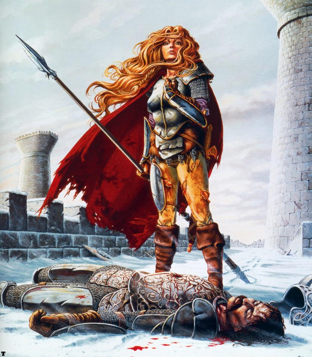 Artwork, Dragonlance, El, Laurana, Sturm