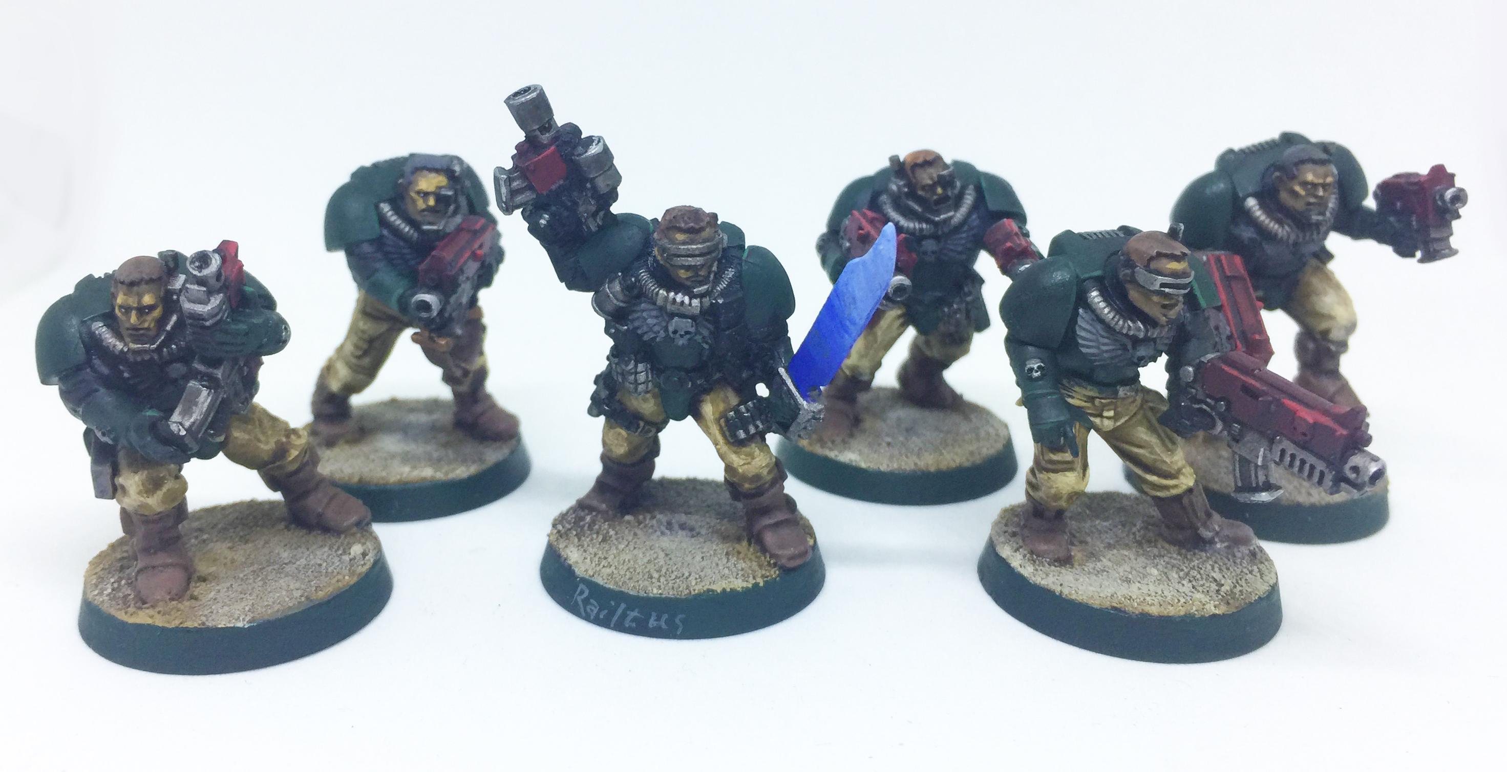 Adeptus Astartes, Conversion, Dark Angels, Scout Squad, Space Marines, Warhammer 40,000