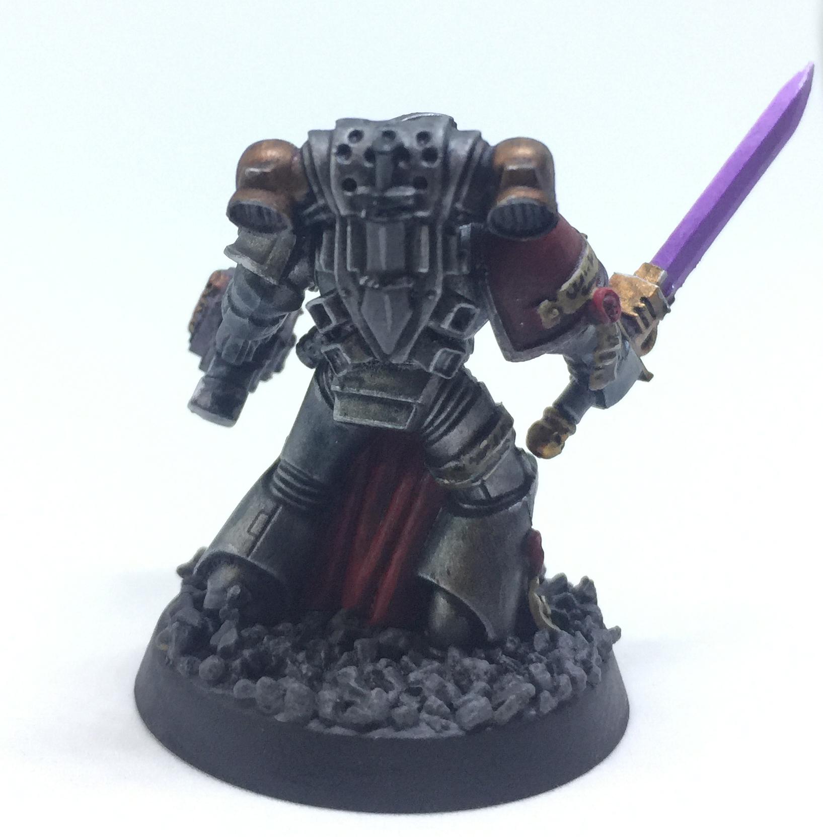 Adeptus Astartes, Brotherhood Champion, Force Weapon, Grey Knights, Kitbash, Ordo Malleus, Space Marines, Warhammer 40,000