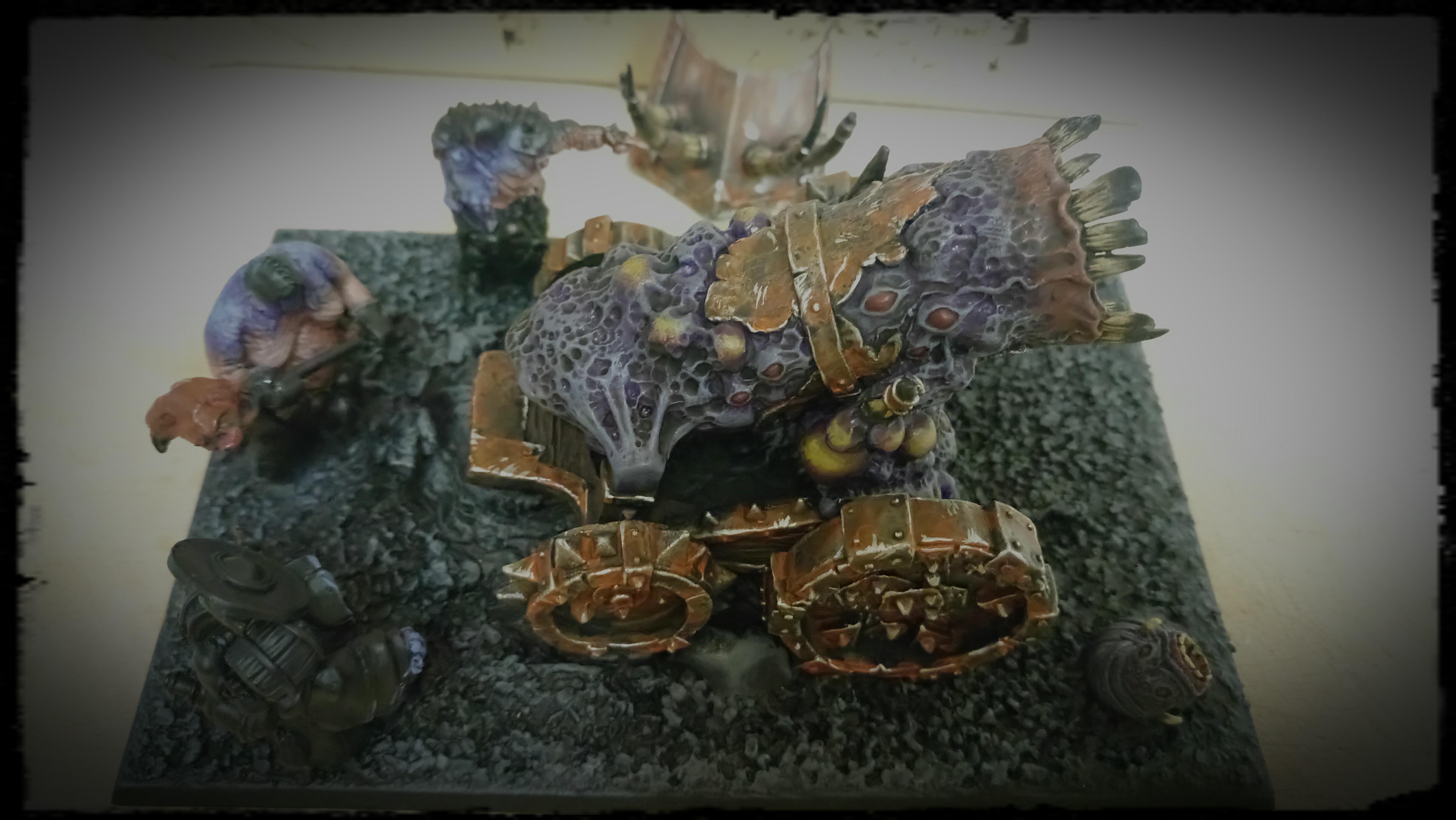 Rotten Factory Hellscreamer Cannon WIP painting