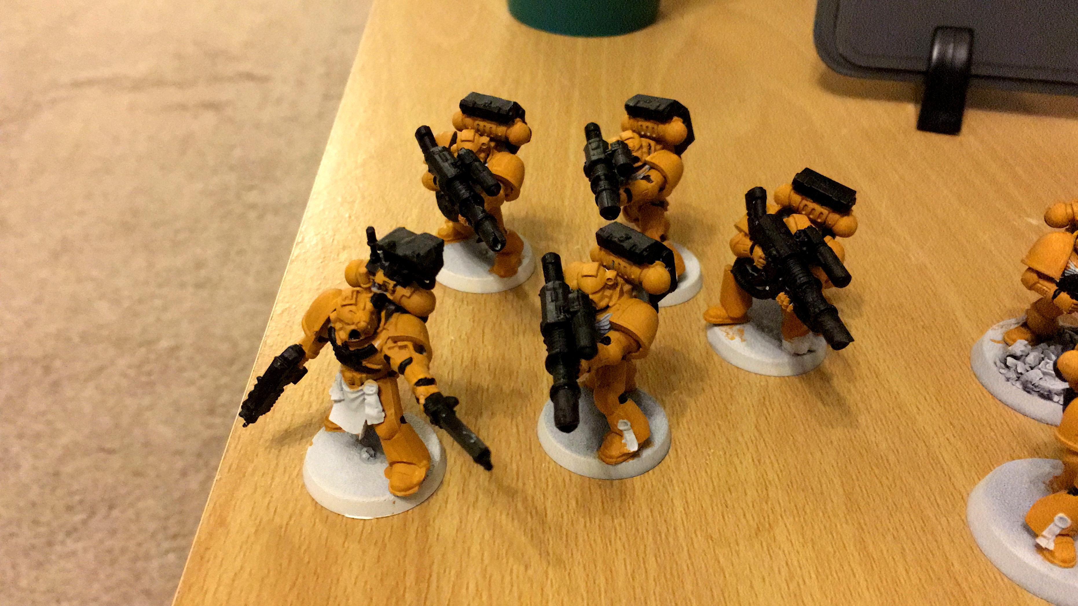 3rd Company, 7th Legion, Imperial Fists, Space Marines, Warhammer 40,000, Work In Progress, Yellow