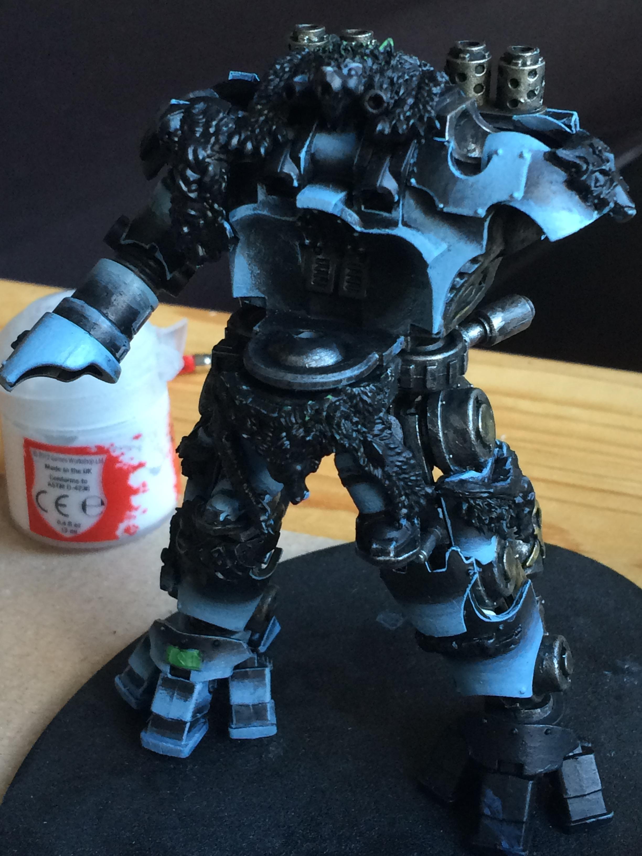 Conversion, Converting, Dreadknight, Kitbash, Space Wolves, Weathered