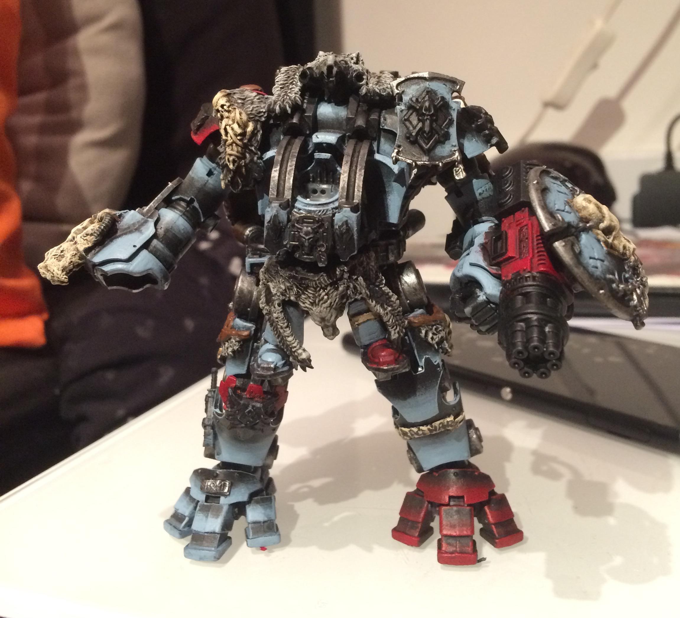 Conversion, Converting, Dreadknight, Kitbash, Space Wolves, Weathered