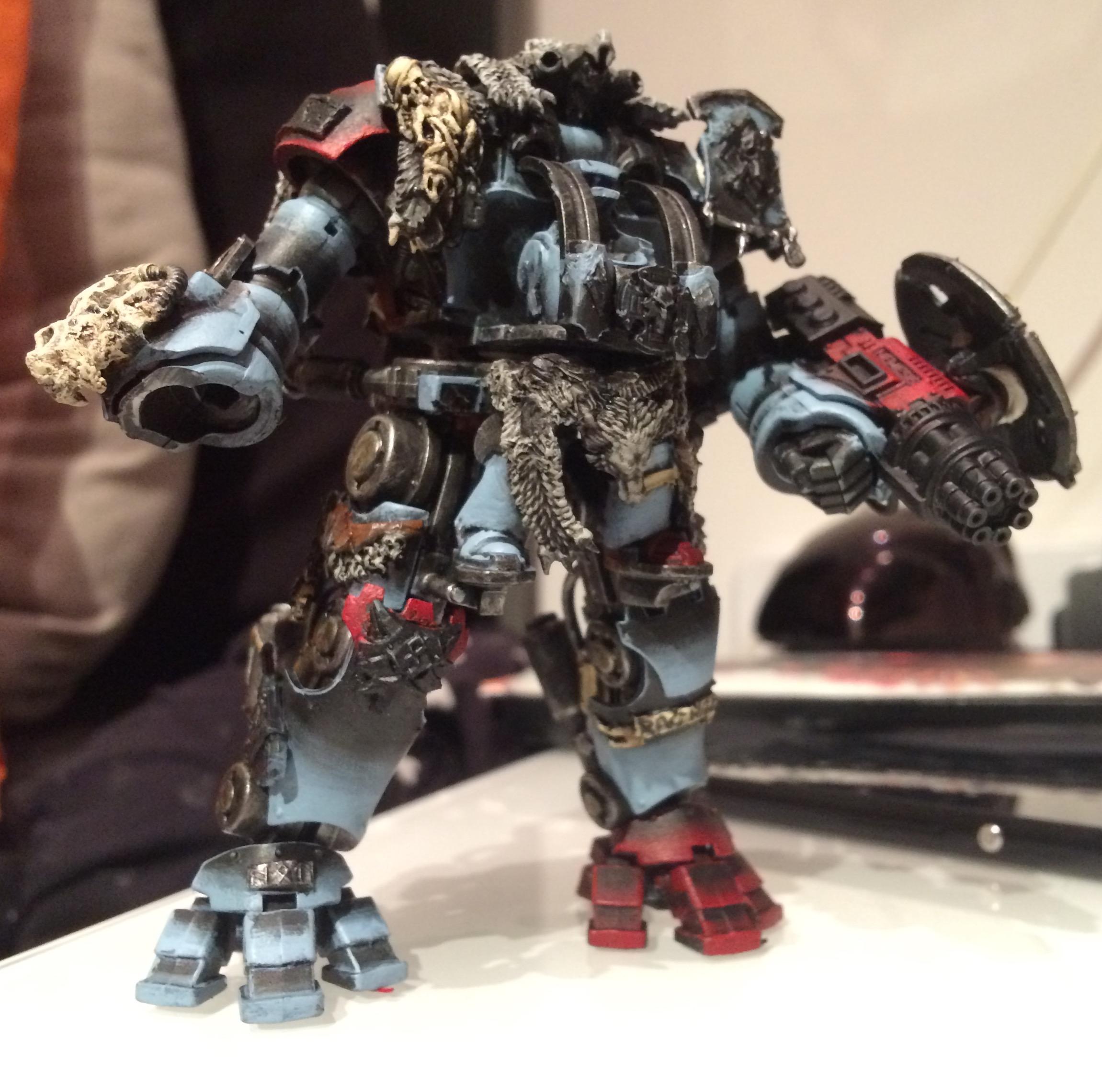 Conversion, Converting, Dreadknight, Kitbash, Space Wolves, Weathered