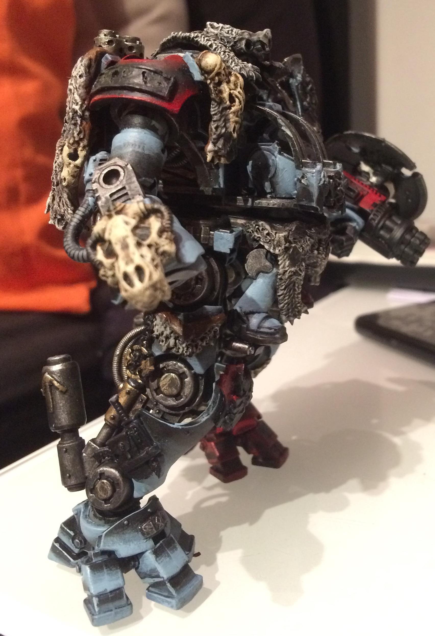 Conversion, Converting, Dreadknight, Kitbash, Space Wolves, Weathered