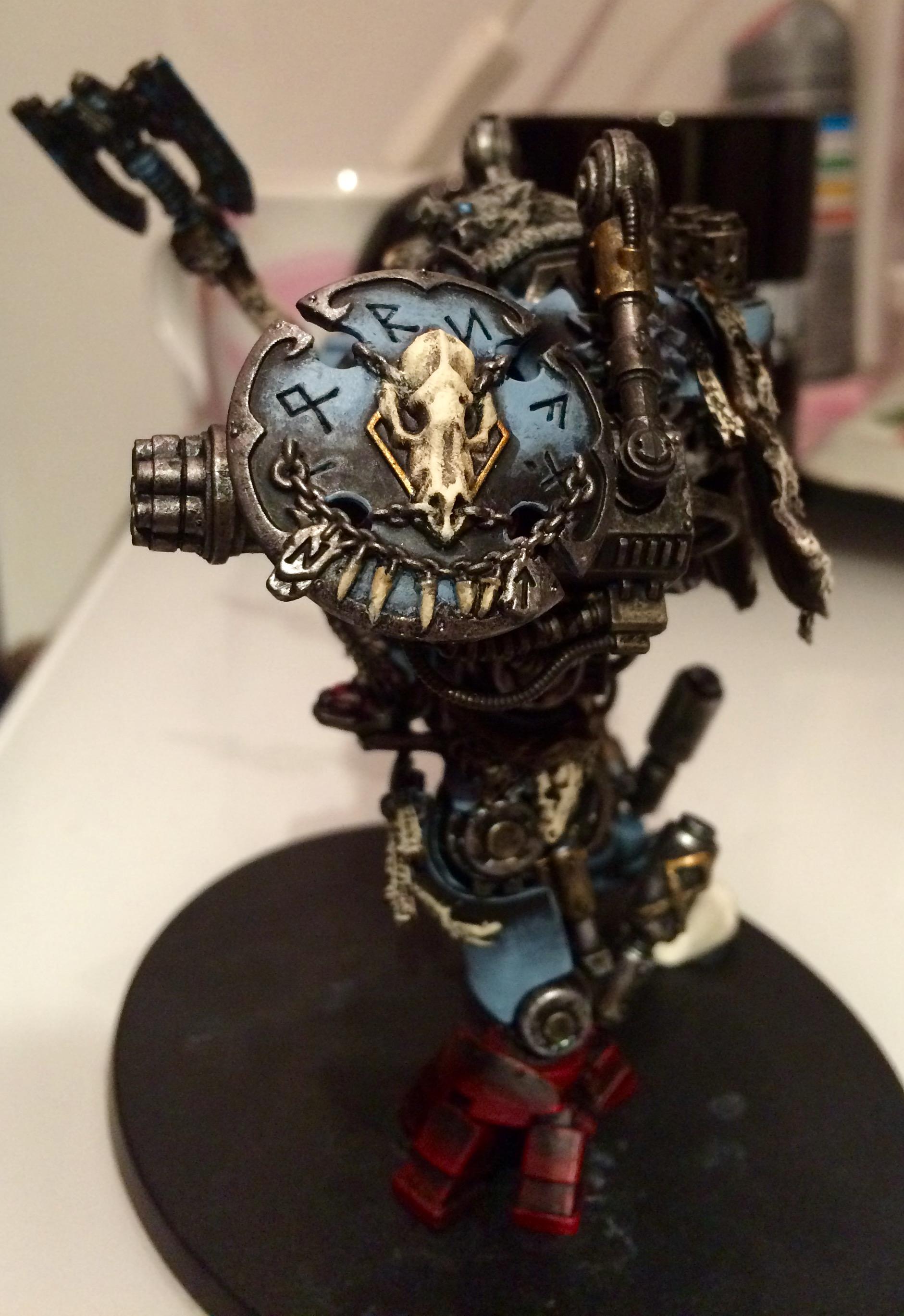 Conversion, Converting, Dreadknight, Kitbash, Space Wolves, Weathered