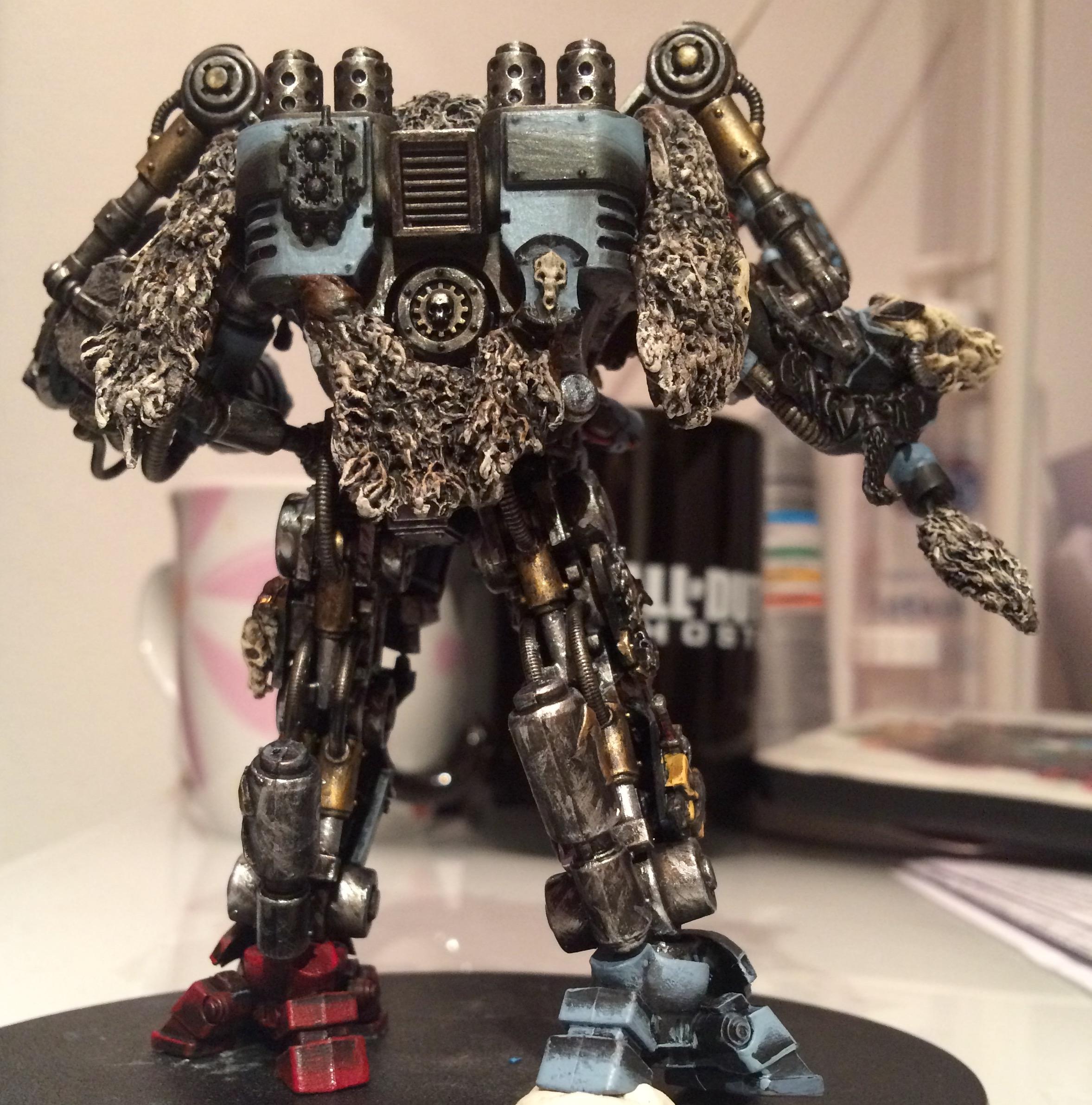 Conversion, Converting, Dreadknight, Kitbash, Space Wolves, Weathered