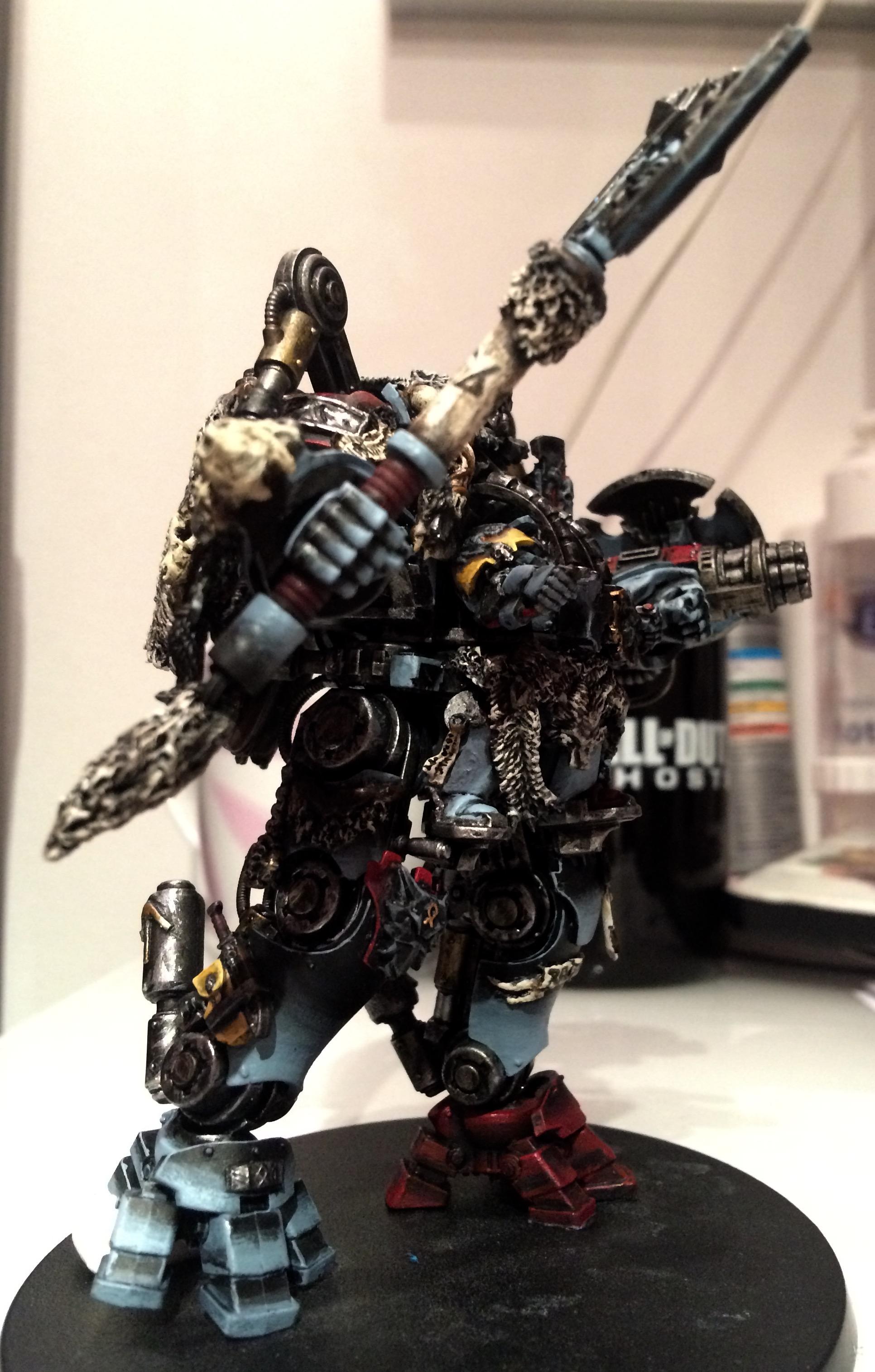 Conversion, Converting, Dreadknight, Kitbash, Space Wolves, Weathered