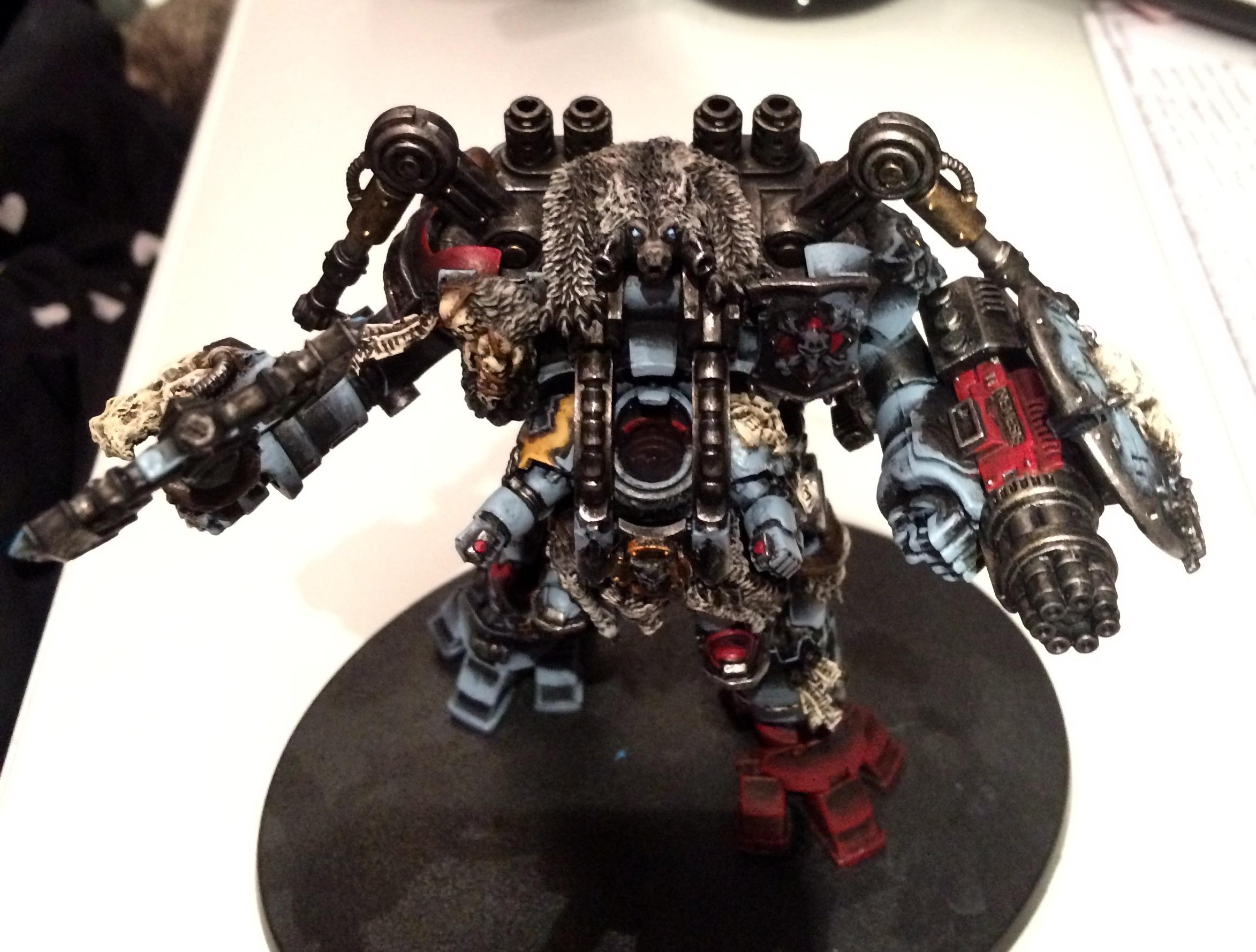 Conversion, Converting, Dreadknight, Kitbash, Space Wolves, Weathered