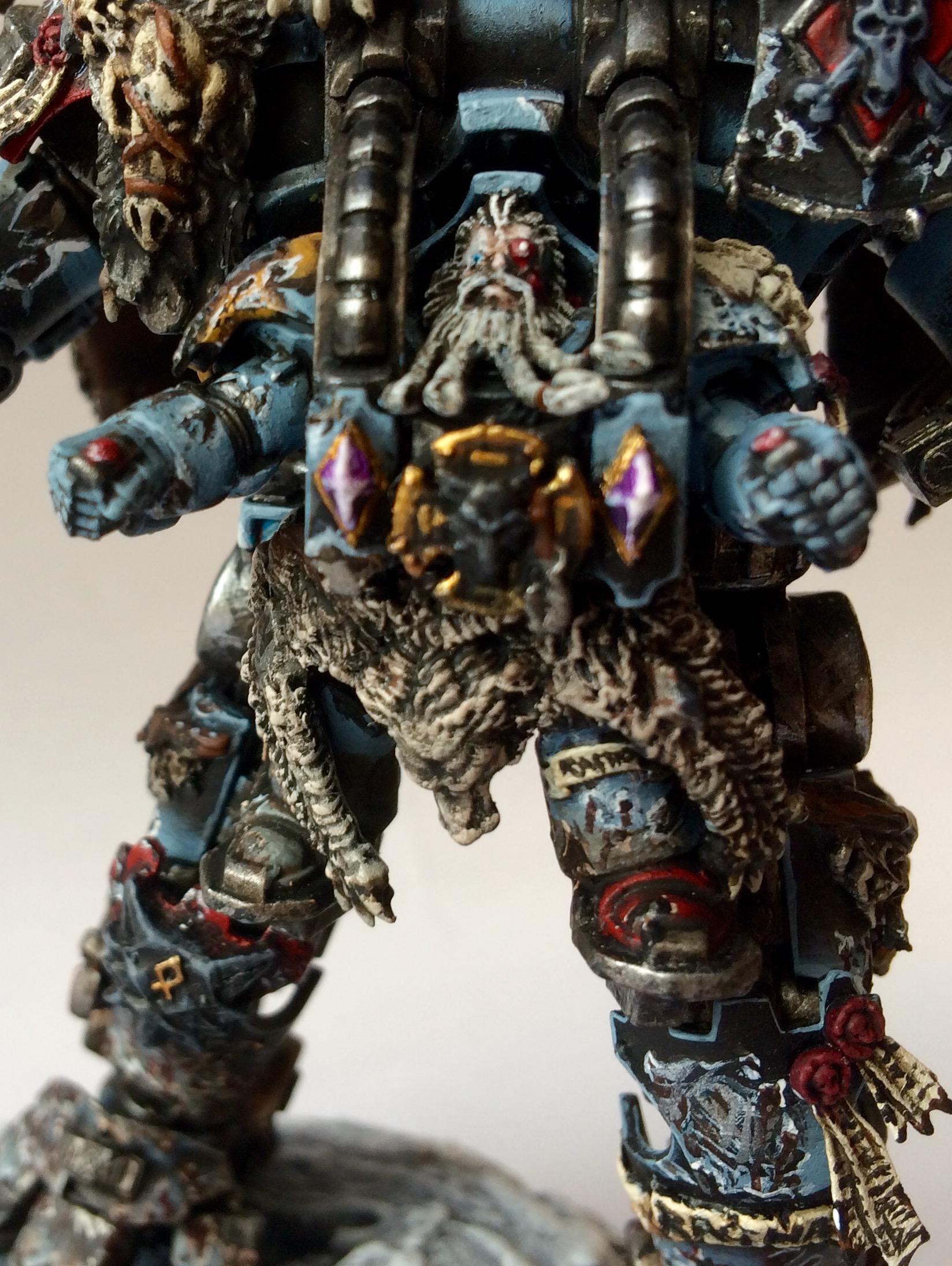 Conversion, Converting, Dreadknight, Kitbash, Space Wolves, Weathered