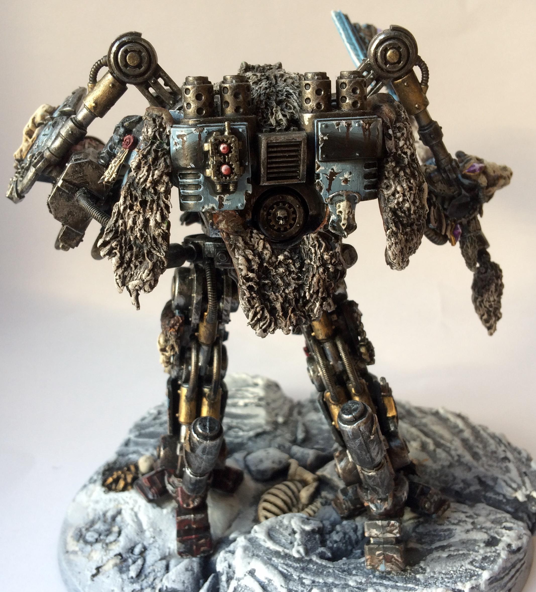 Conversion, Converting, Dreadknight, Kitbash, Space Wolves, Weathered