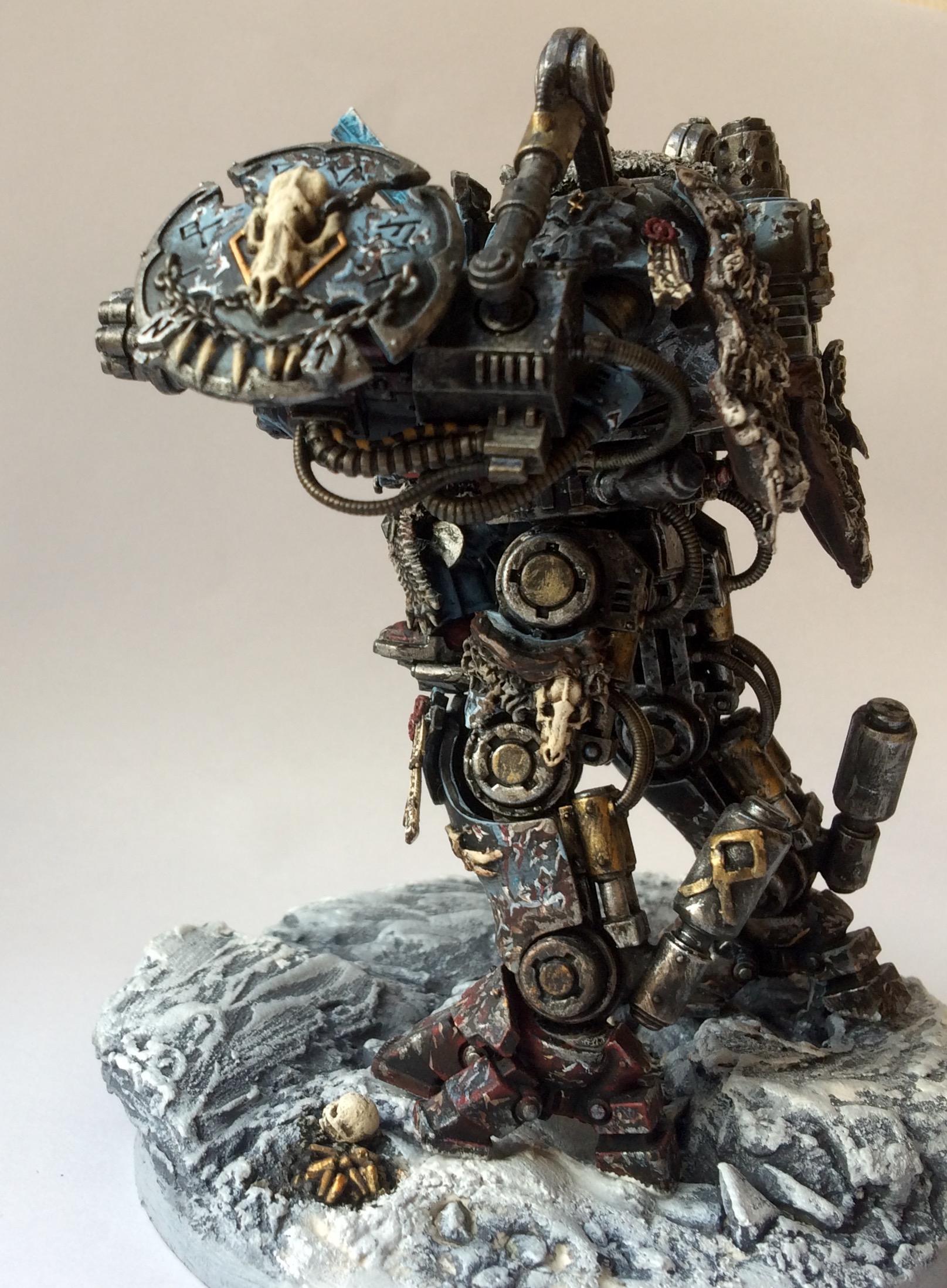 Conversion, Converting, Dreadknight, Kitbash, Space Wolves, Weathered