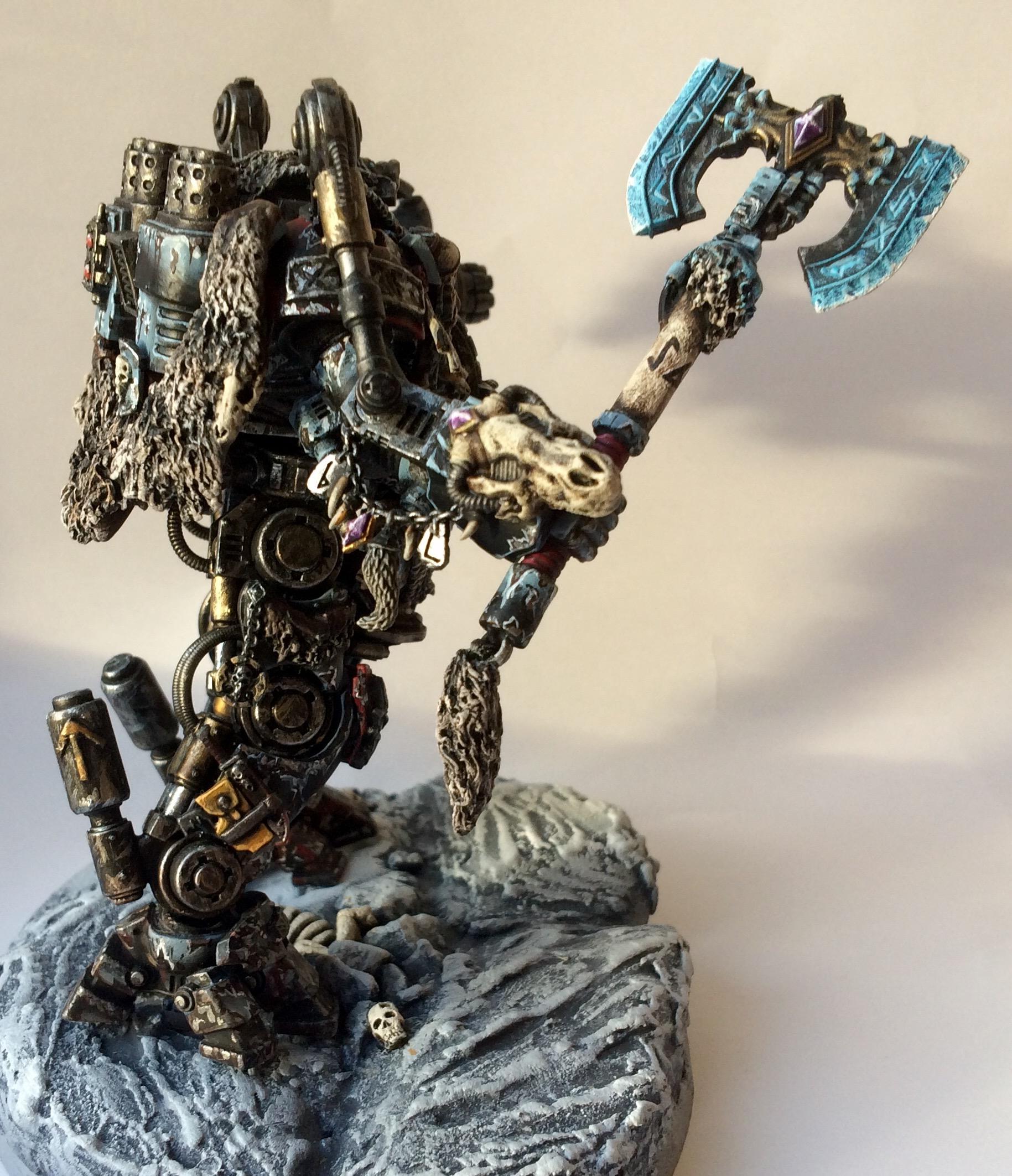 Conversion, Converting, Dreadknight, Kitbash, Space Wolves, Weathered