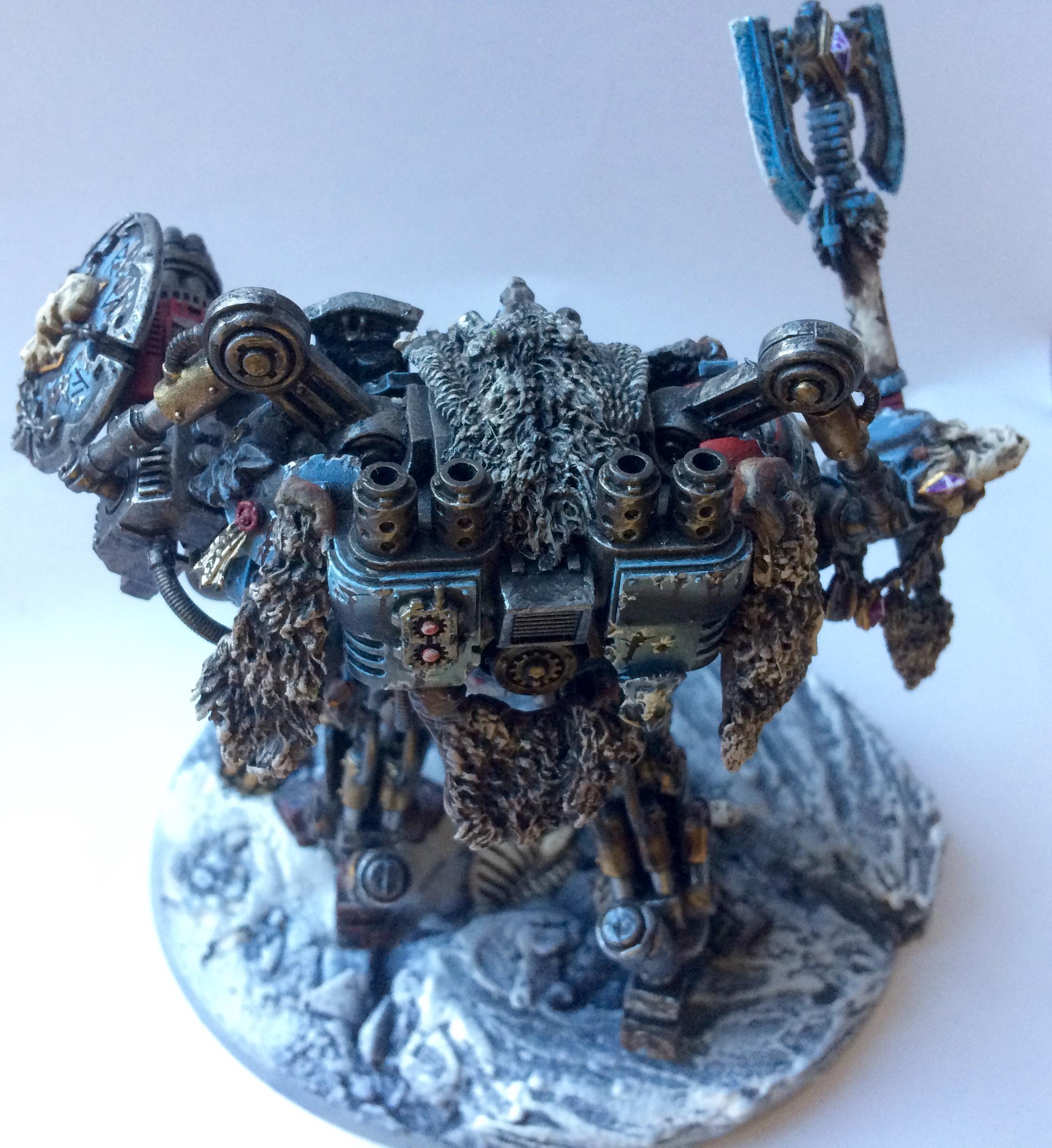 Conversion, Converting, Dreadknight, Kitbash, Space Wolves, Weathered