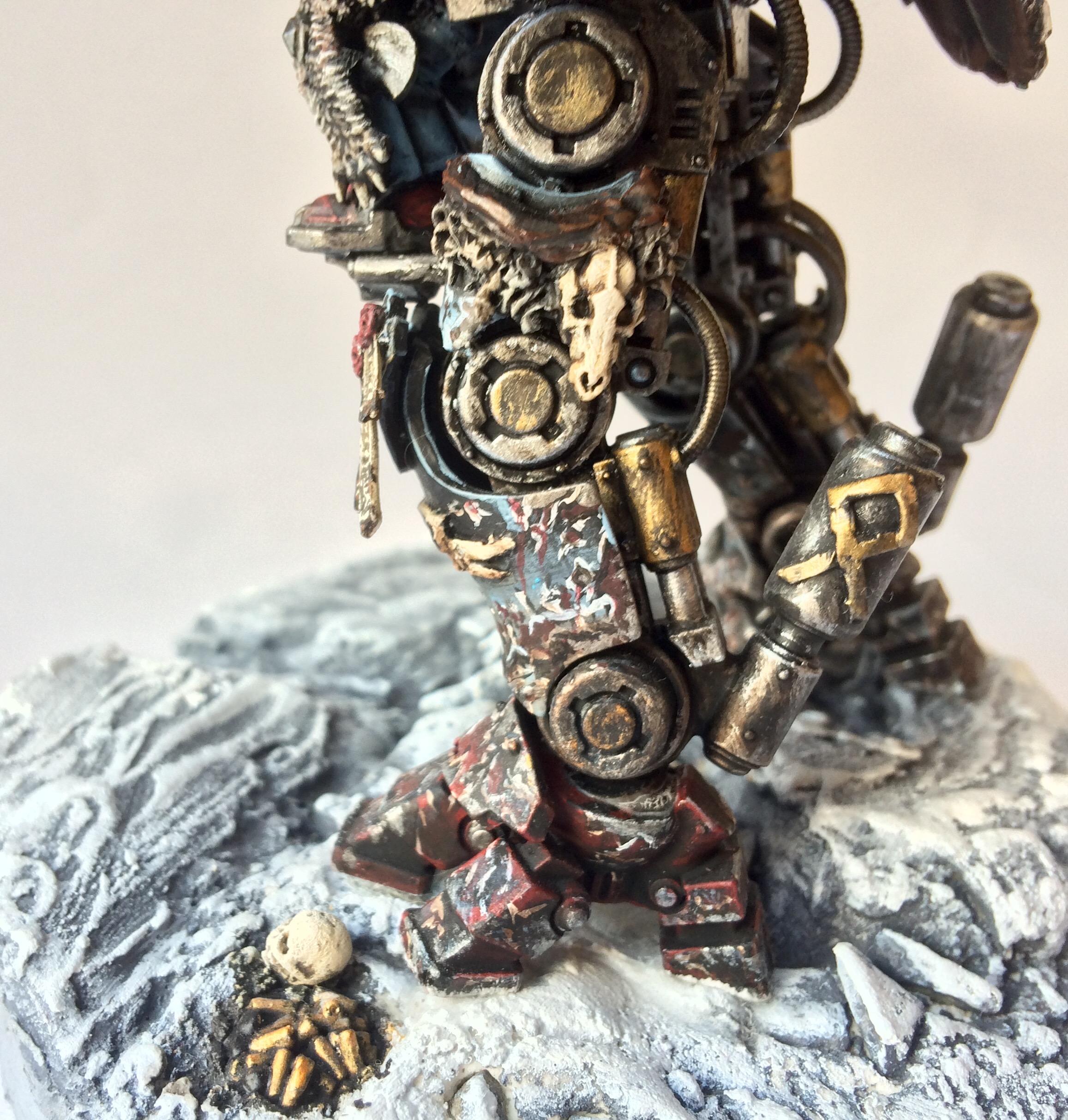 Conversion, Converting, Dreadknight, Kitbash, Space Wolves, Weathered