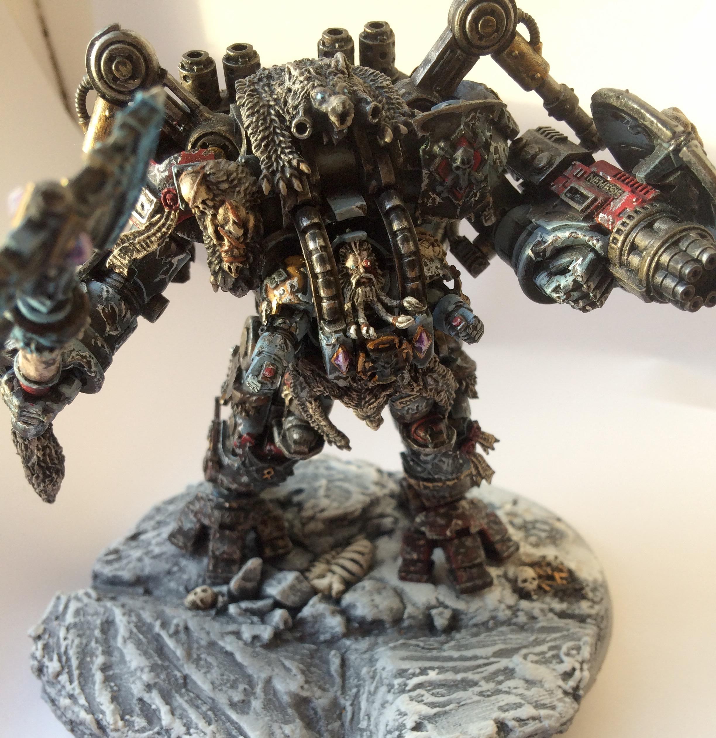 Conversion, Converting, Dreadknight, Kitbash, Space Wolves, Weathered