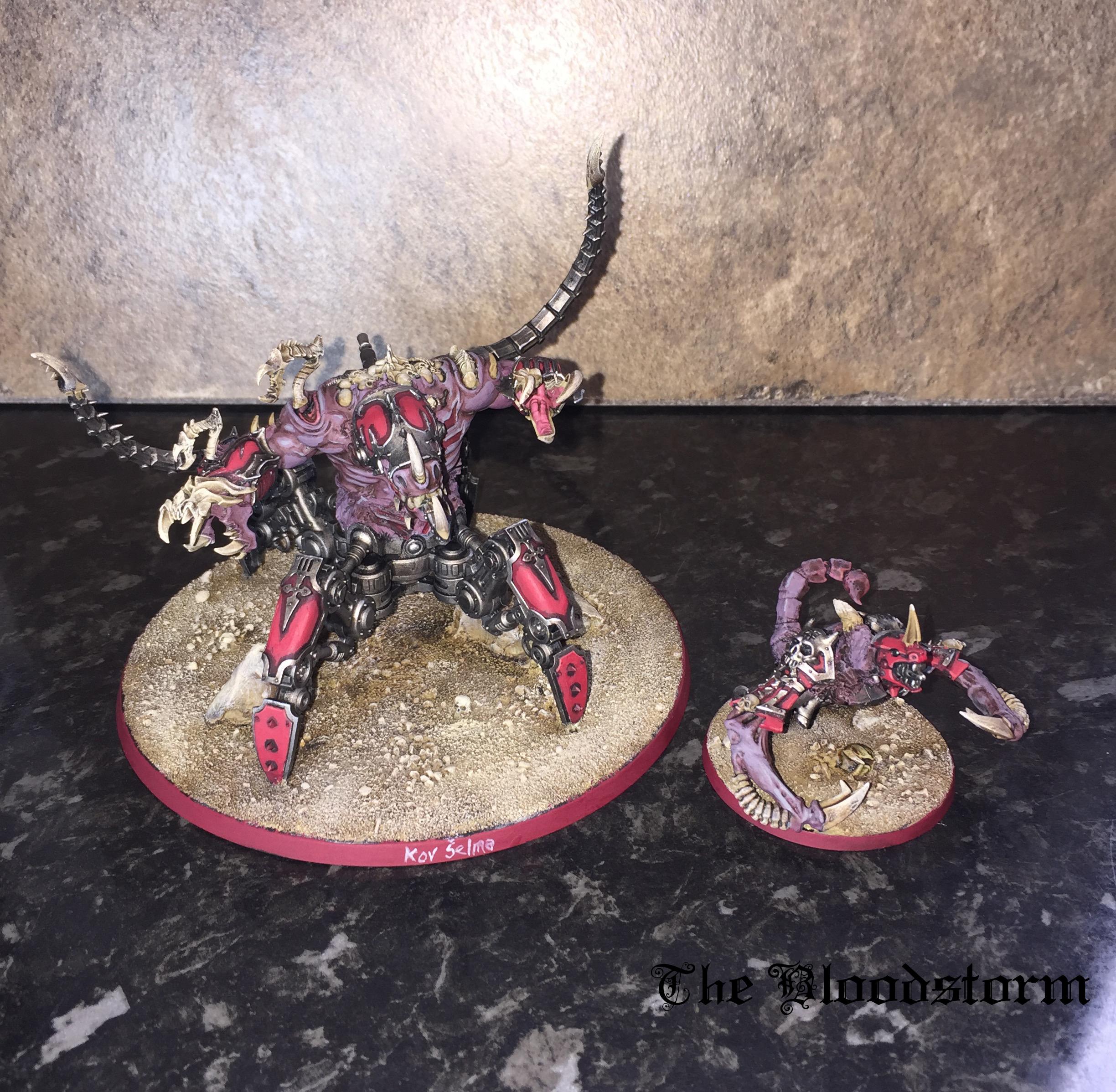 Blood Slaughterer, Chaos Space Marines, Conversion, Daemon Engine, Daemonkin, Khorne, Kitbash, Maulerfiend, Spawn, Warhammer 40,000