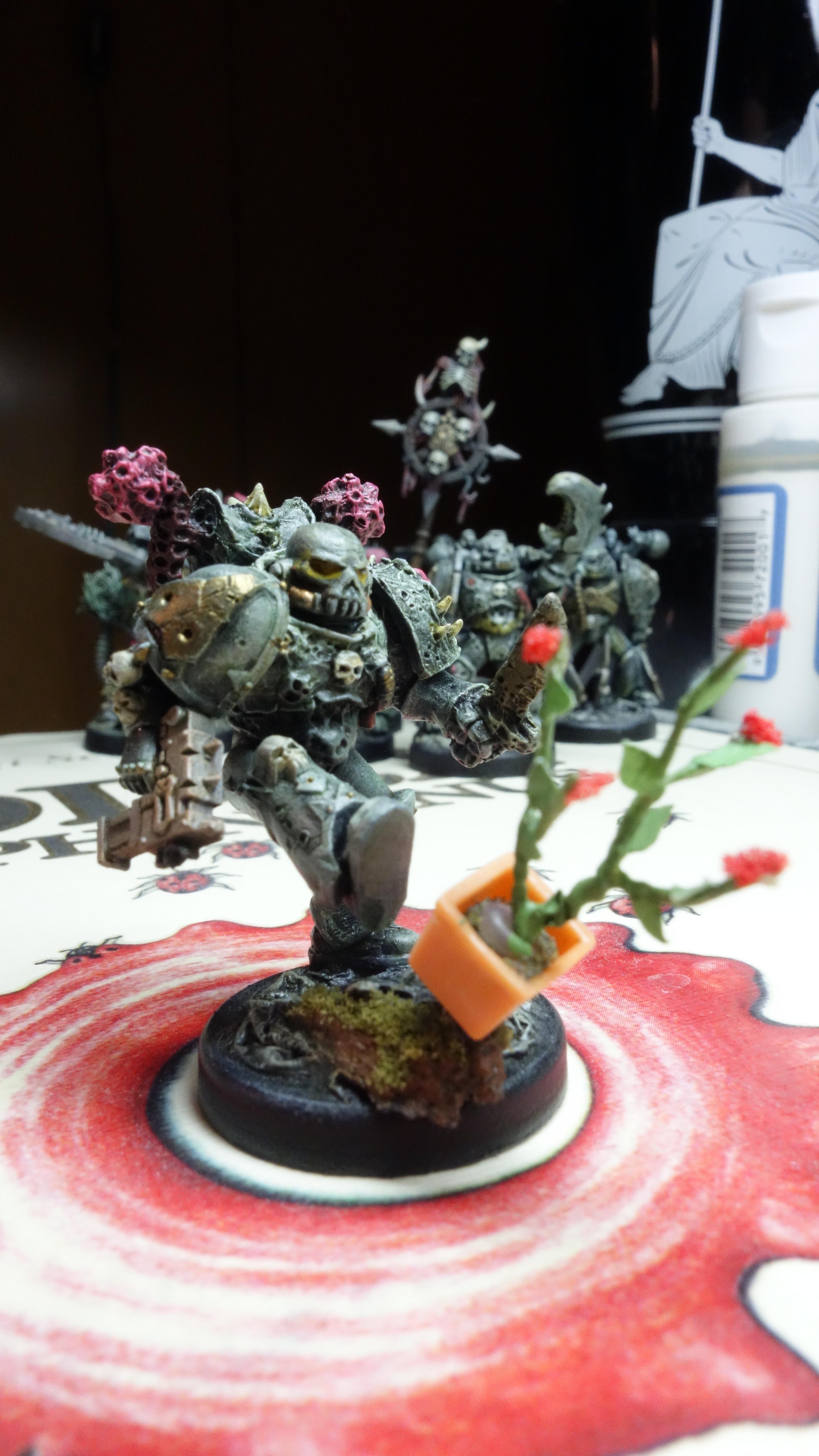 Chaos, Chaos Space Marines, Flowers, Nurgle, Puppetswar, Roses, Space Marines, Spellcrow, Warhammer 40,000