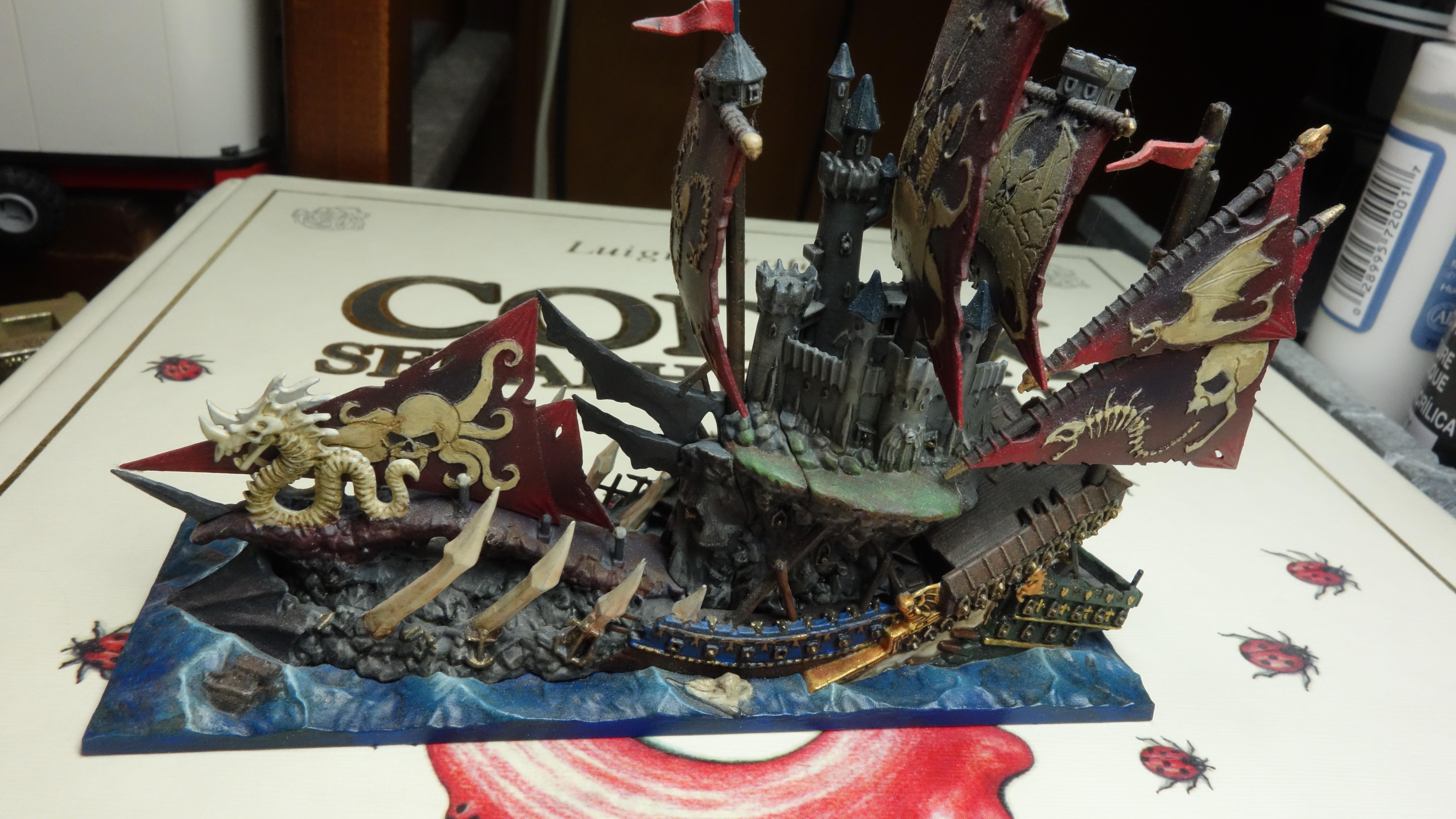 Boat, Bones, Castle, Dreadfleet, Games Workshop, Sail, Sea, Vampire Counts