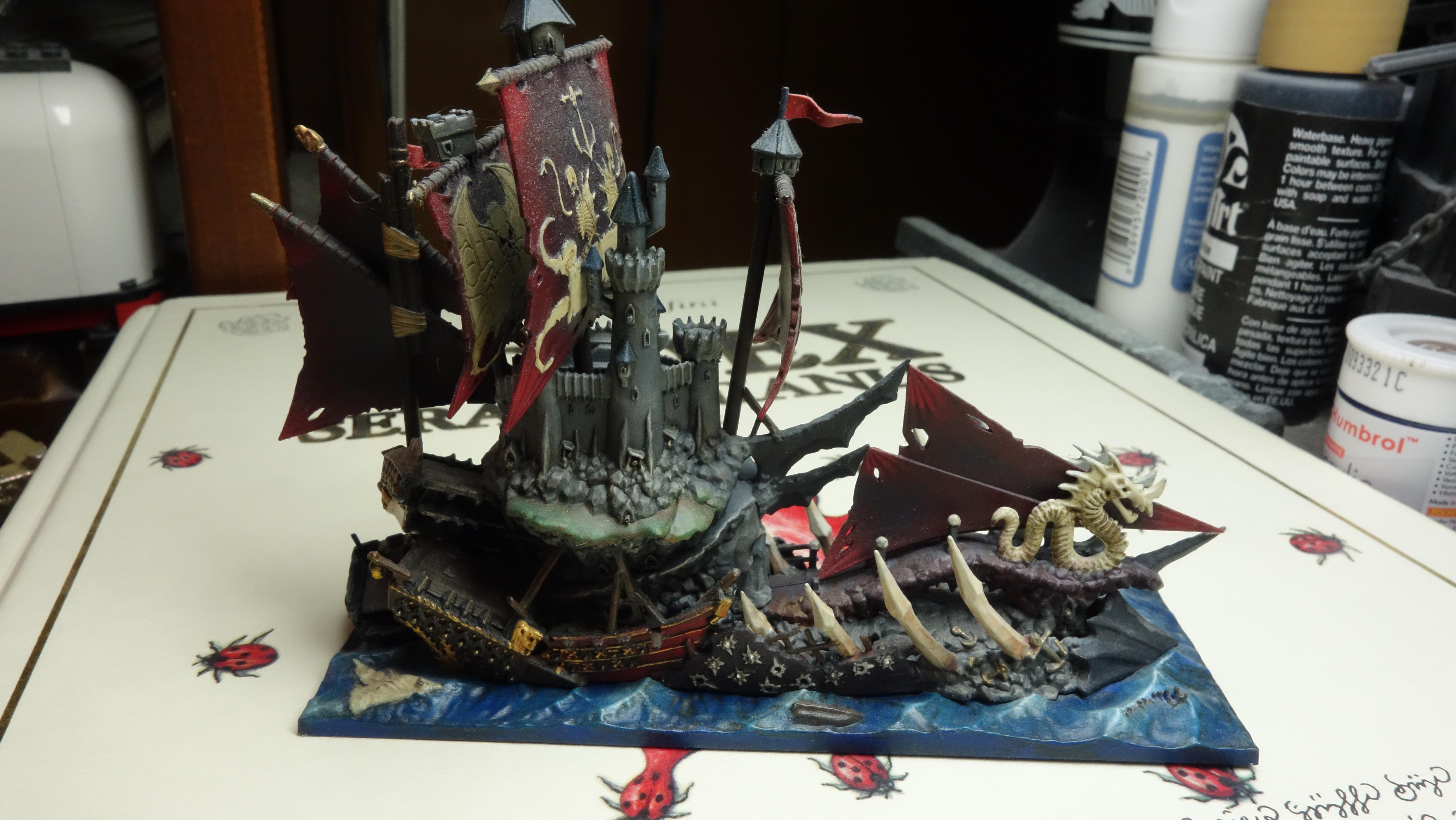 Boat, Bones, Castle, Dreadfleet, Games Workshop, Sail, Sea, Vampire Counts