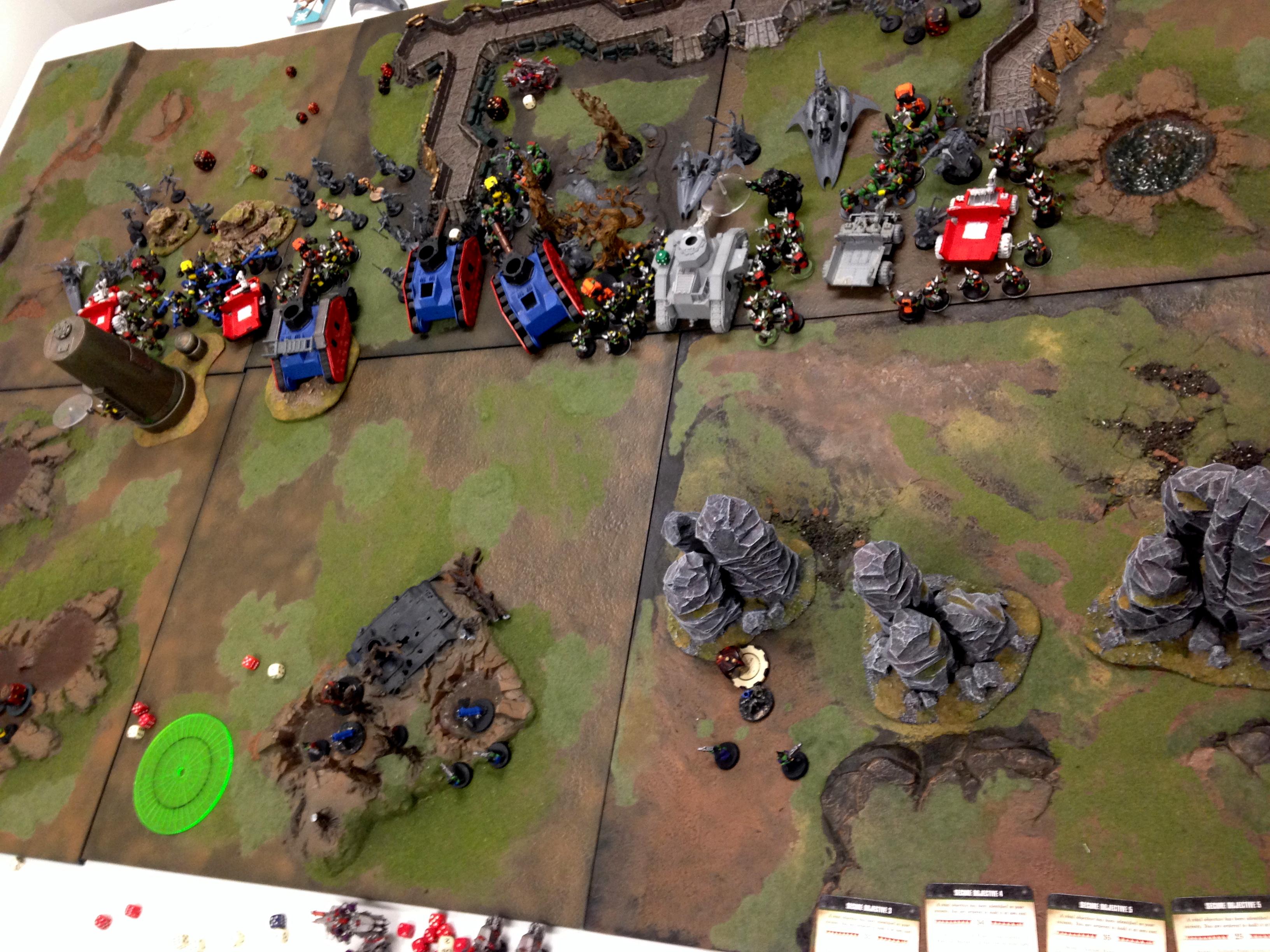 Orks, Turn 2 movement and pre assault
