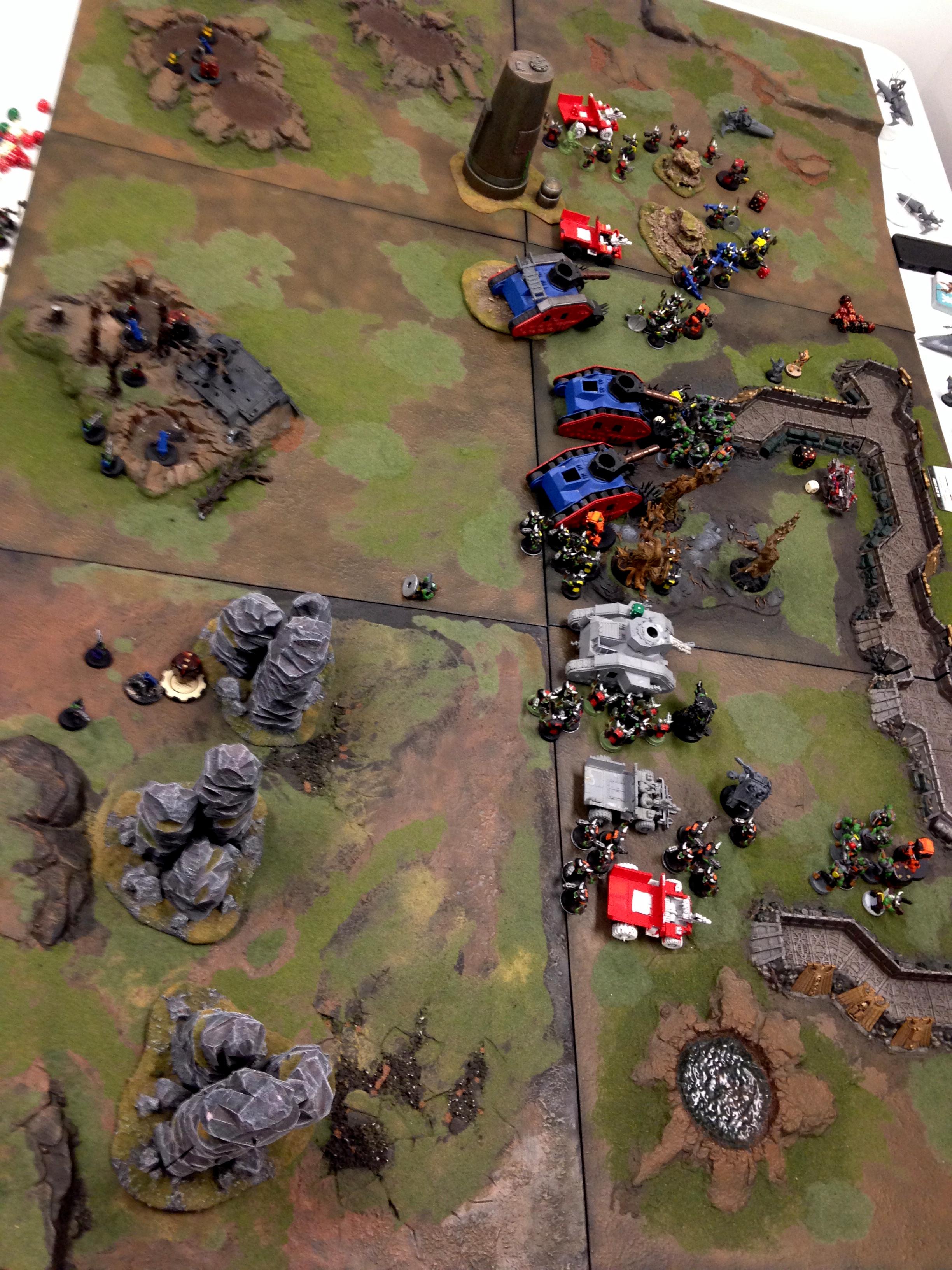 Orks, After Turn 2 assault