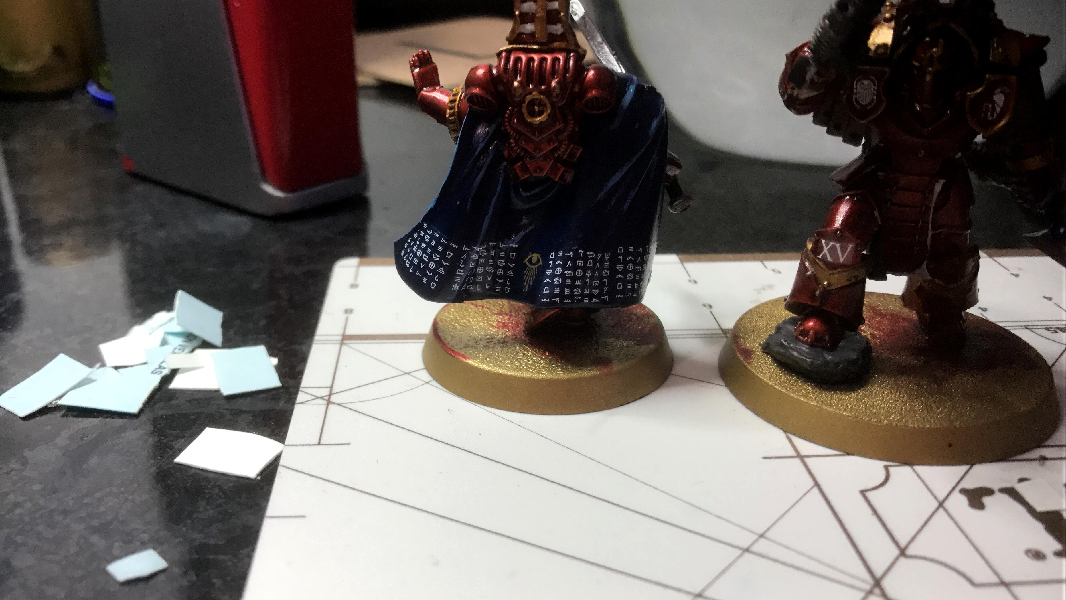 Thousand Sons Legion Sorcerer-Chaplain cape shot