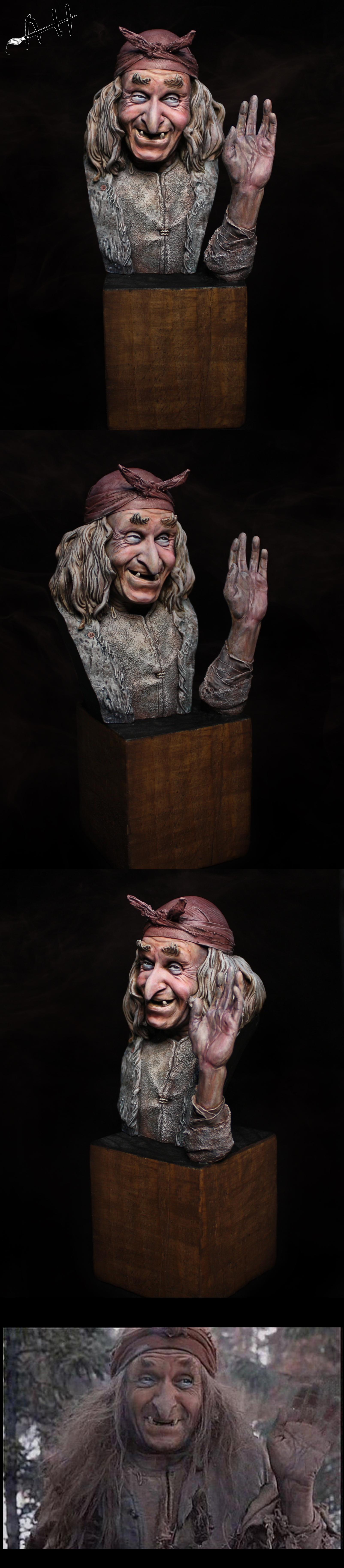 Baba Yaga, Bust, Pro-painted, Witch