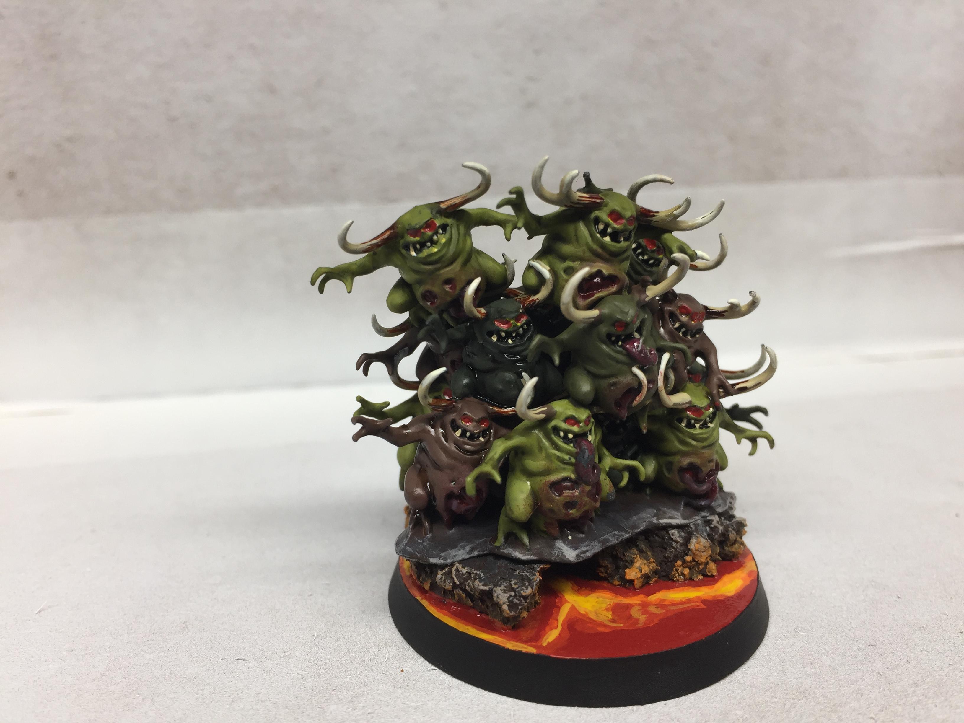 Chaos Daemons, Lava, Nurgle, Nurglings, Warhammer 40,000