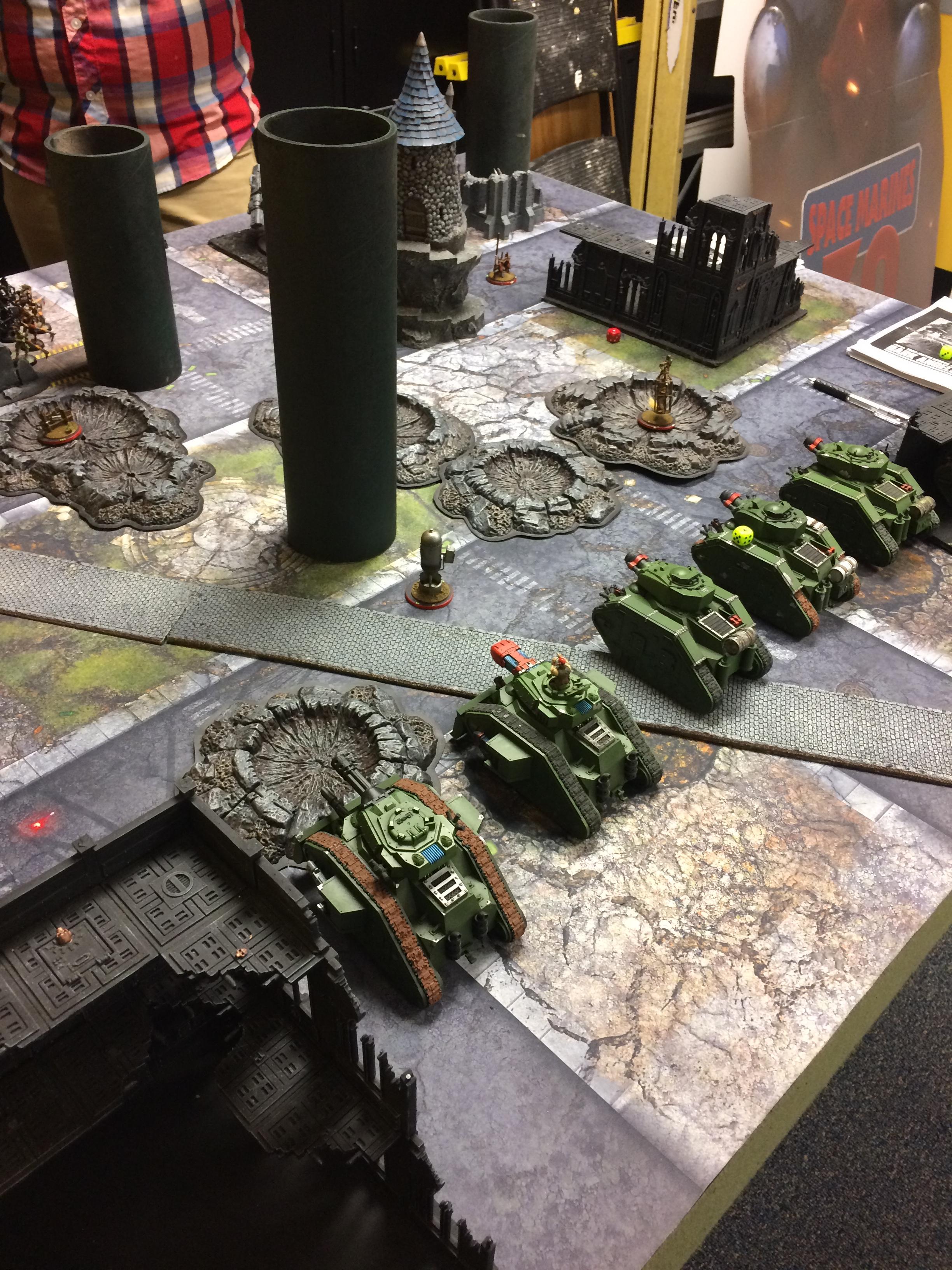 Astra Militarum, Catachan, Collection, Imperial Guard, Painted, Tank, Tau, Tau Vs. Gaurd, Warhammer 40,000