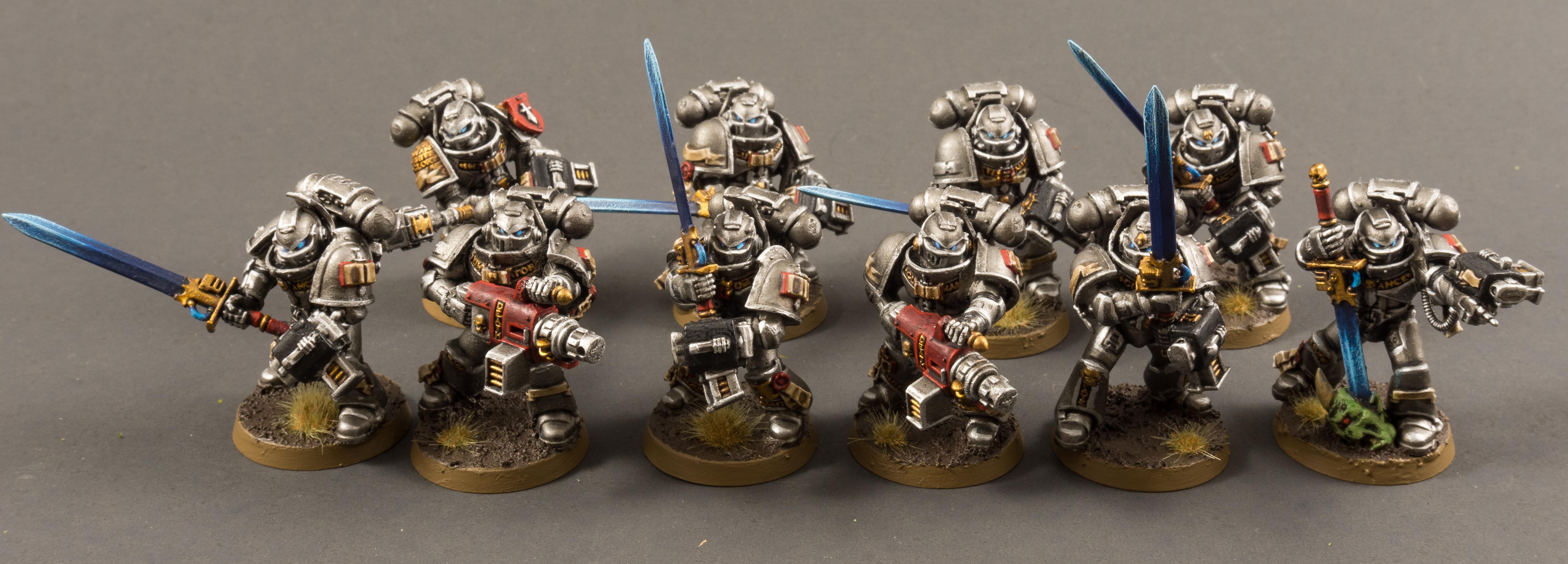 Astartes, Grey Knights, Power Sword, Space Marines, Storm Bolter