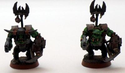 Captain Brown, Gretchin, Ork Nobz, Orks, Waaagh