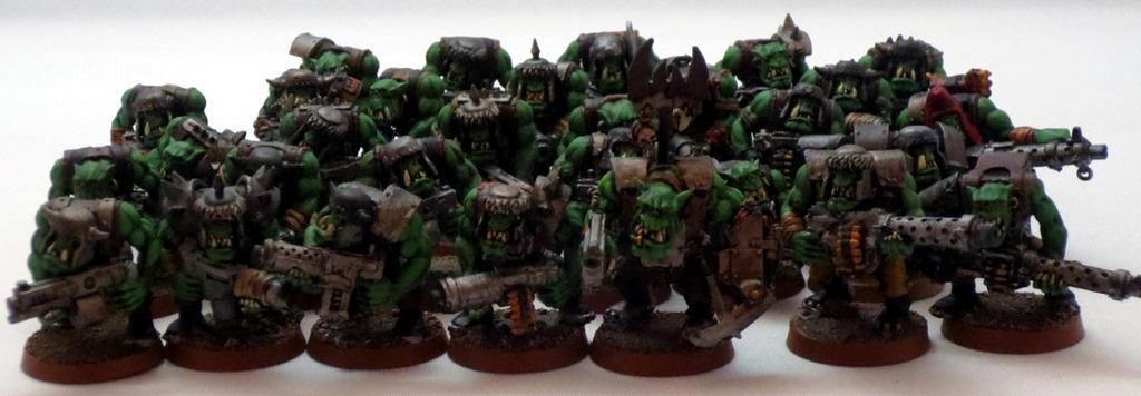 Captain Brown, Gretchin, Ork Shoota Mobz, Orks, Waaagh