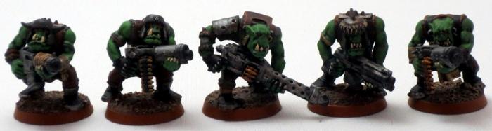 Captain Brown, Gretchin, Ork Shoota Boyz, Orks, Waaagh