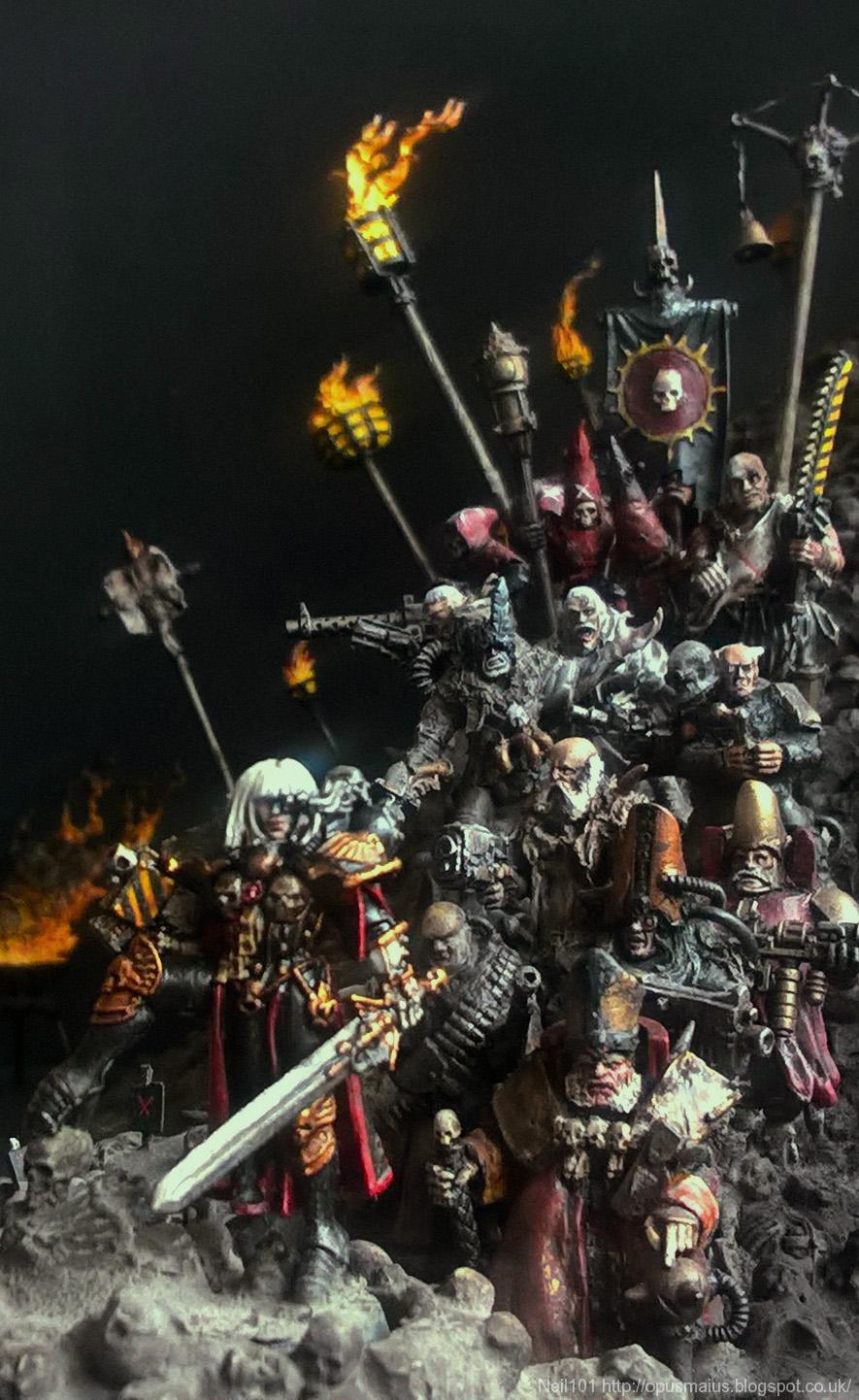Blanche, Diorama, Inq28, Sisters Of Battle, Warhammer 40,000