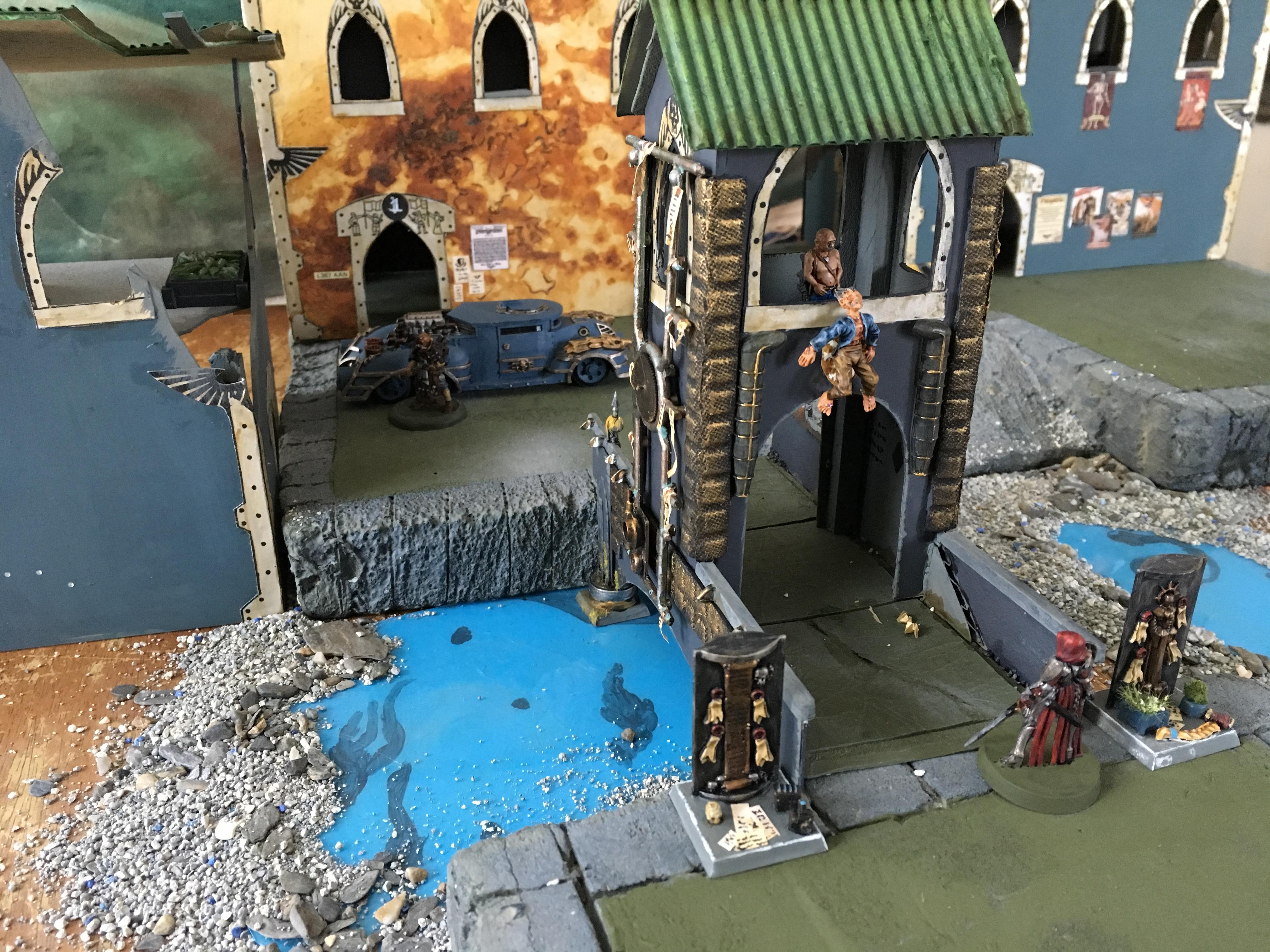 City, Diorama, Necromunda, Rpg, Terrain, Underhive, Warhammer 40,000