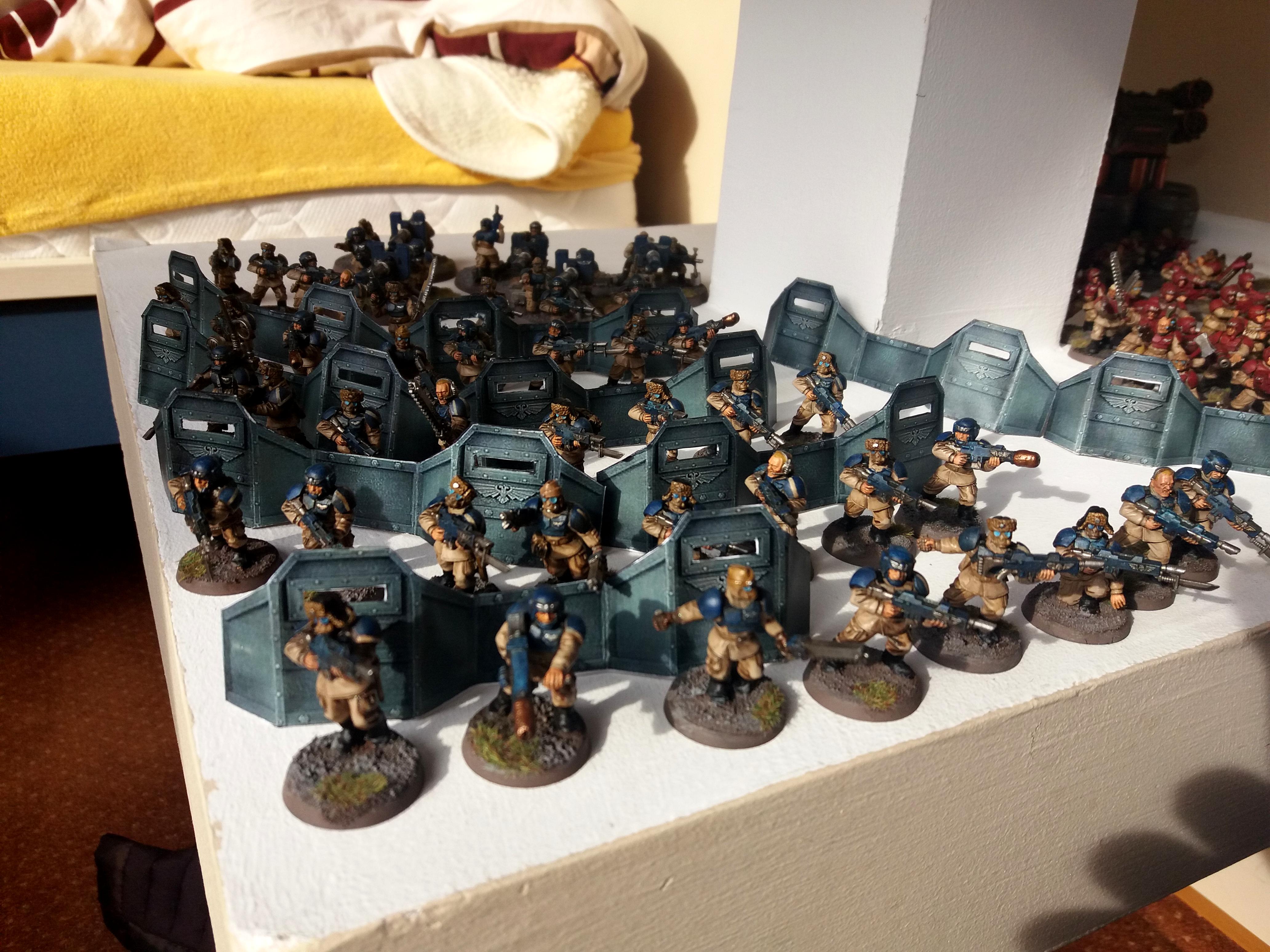 Astra Militarum, Blue Guardsmen, Guardsmen, Humble Guardsmen, Imperial Guard, Infantry, Platoon