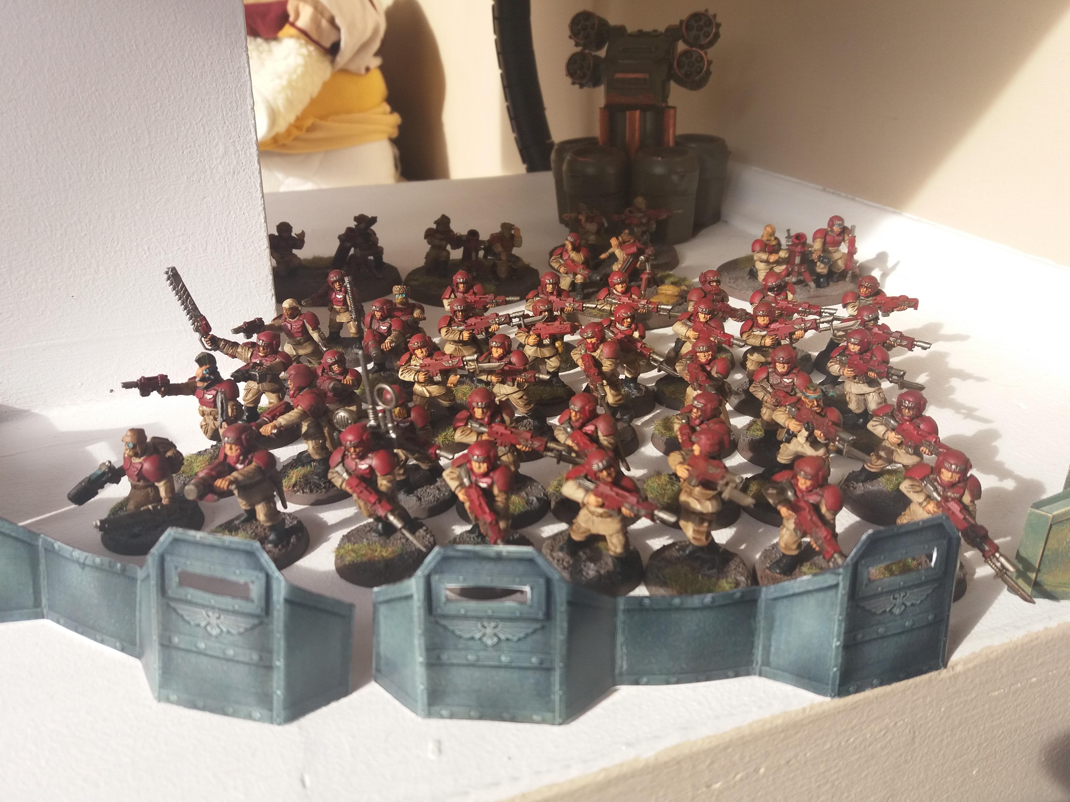 Astra Militarum, Blue Guardsmen, Guardsmen, Humble Guardsmen, Imperial Guard, Infantry, Platoon
