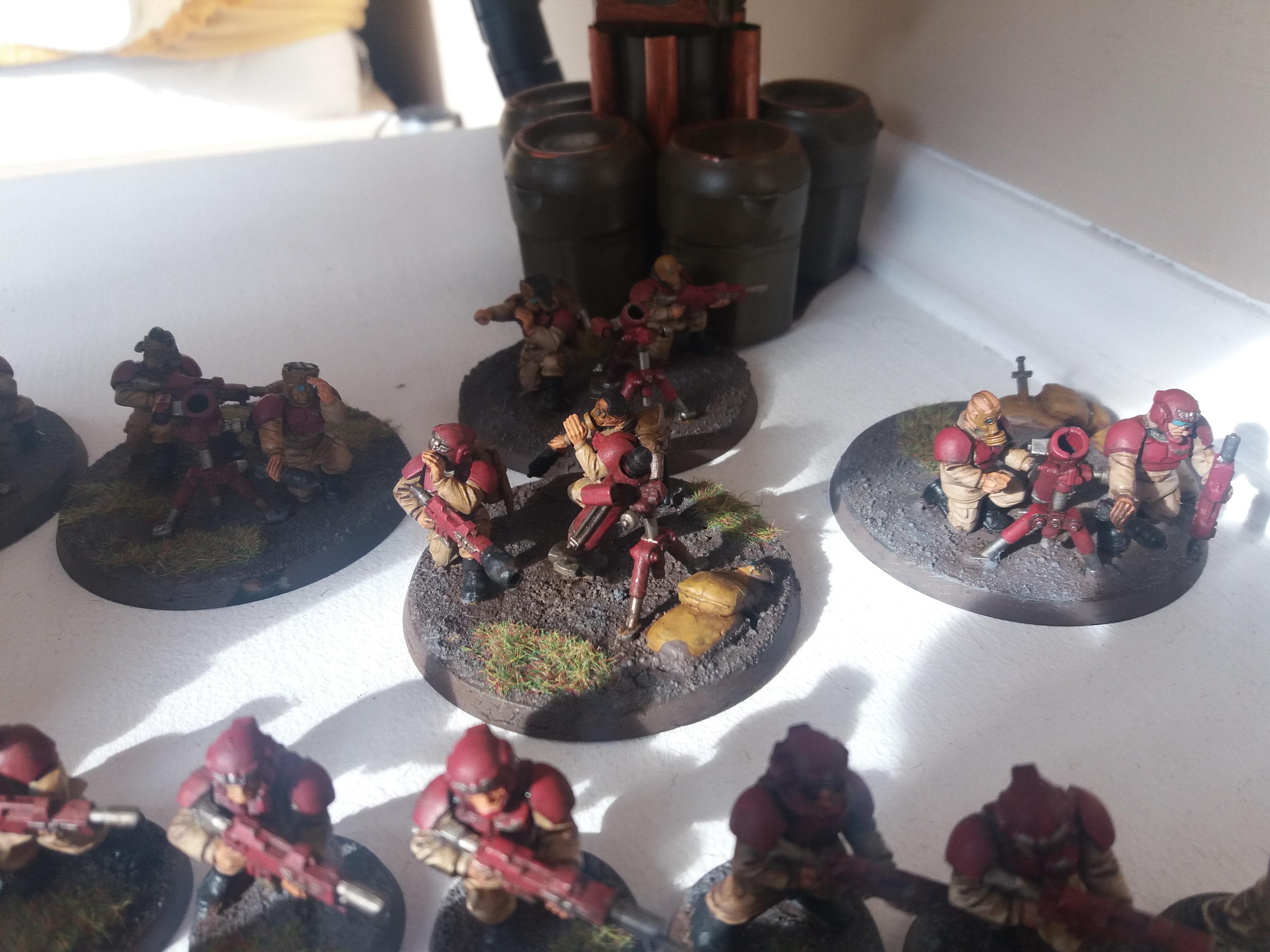 Astra Militarum, Blue Guardsmen, Guardsmen, Heawy Weapon Team, Humble Guardsmen, Hwt, Imperial Guard, Infantry, Mortar, Platoon