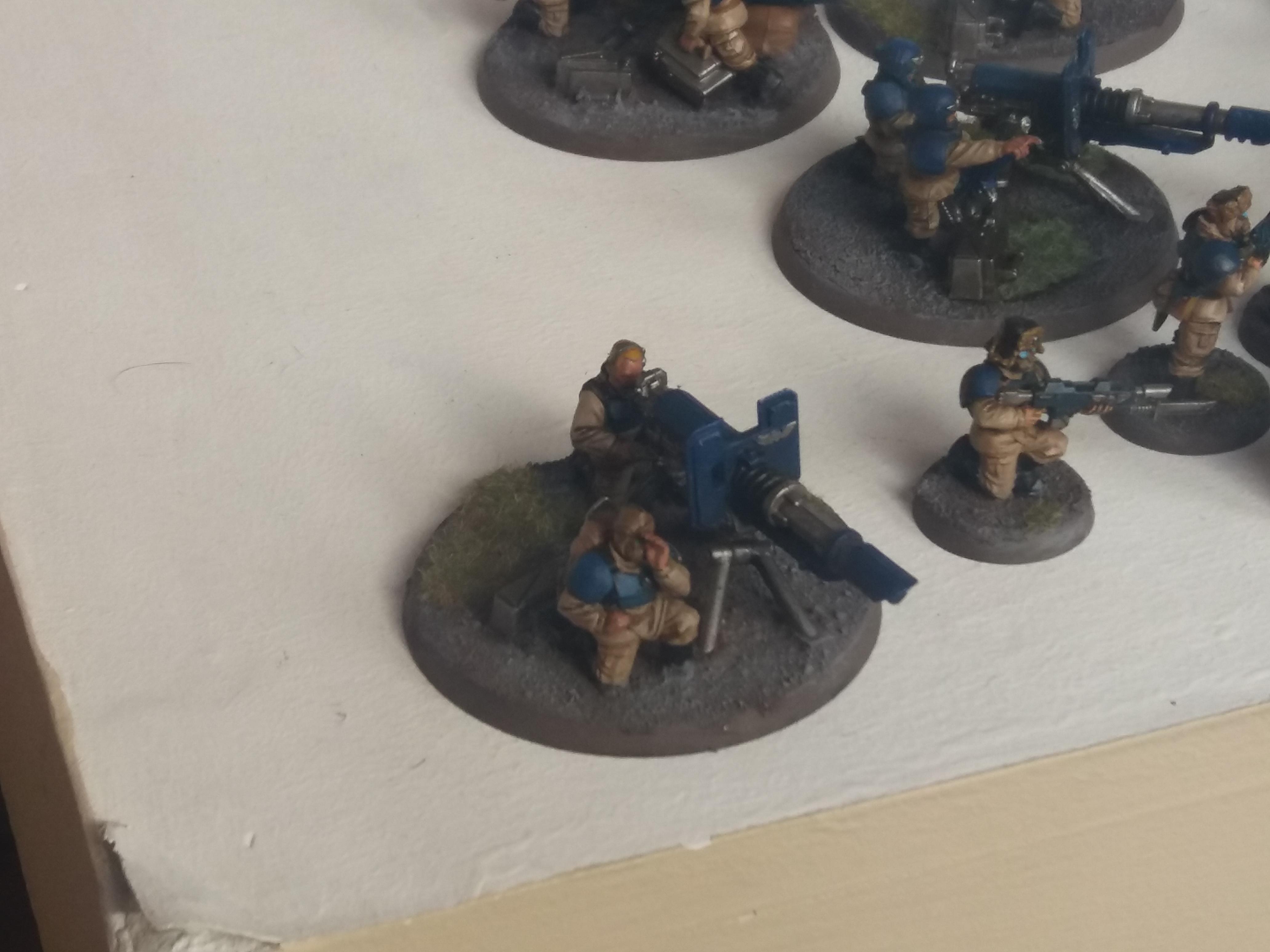 Astra Militarum, Blue Guardsmen, Guardsmen, Heawy Weapon Team, Humble Guardsmen, Hwt, Imperial Guard, Infantry, Lascannon, Platoon