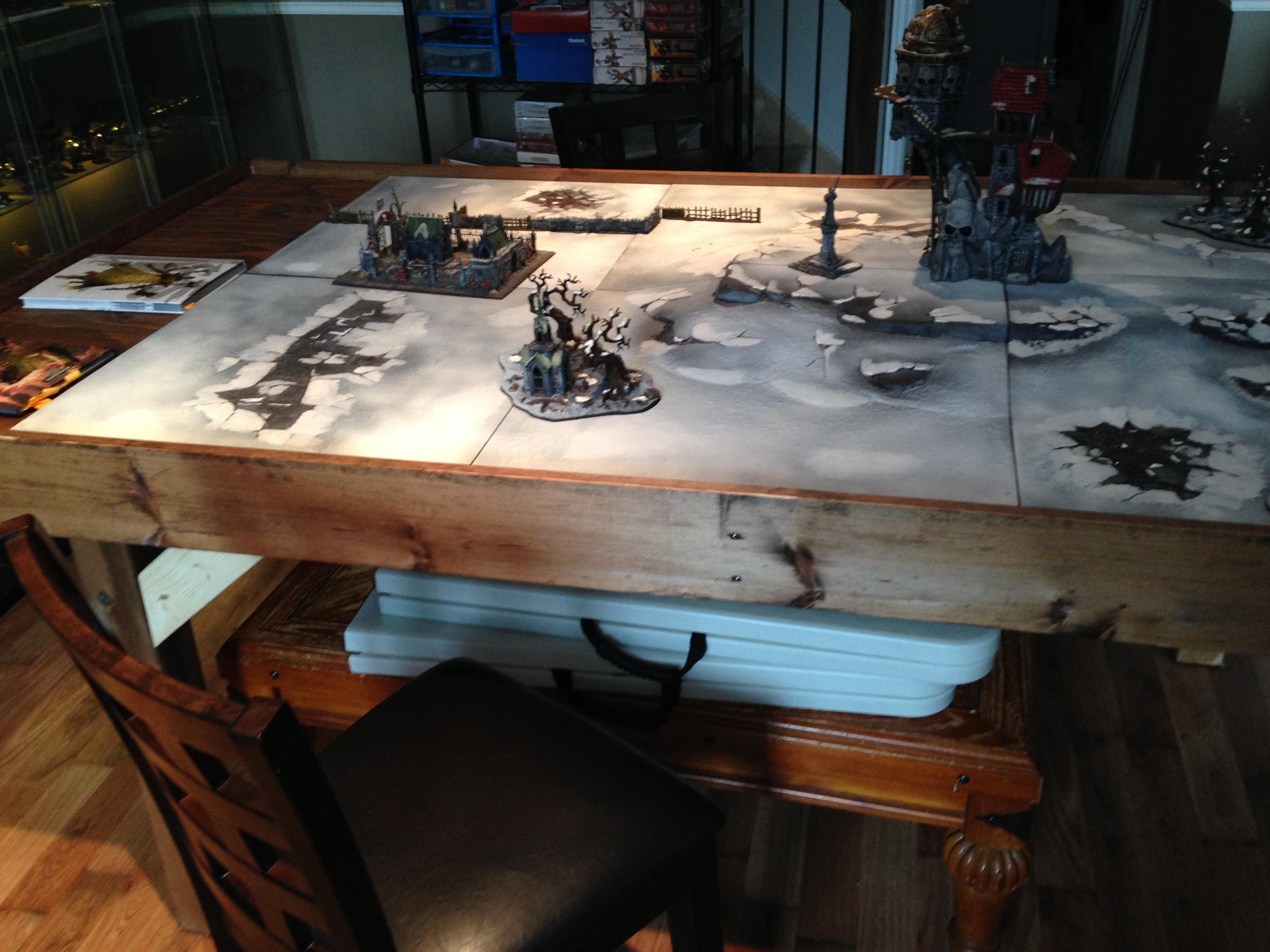 Collection, Display Cases, Game Board, Game Room, Game Table, Ream Of Battle, Setup