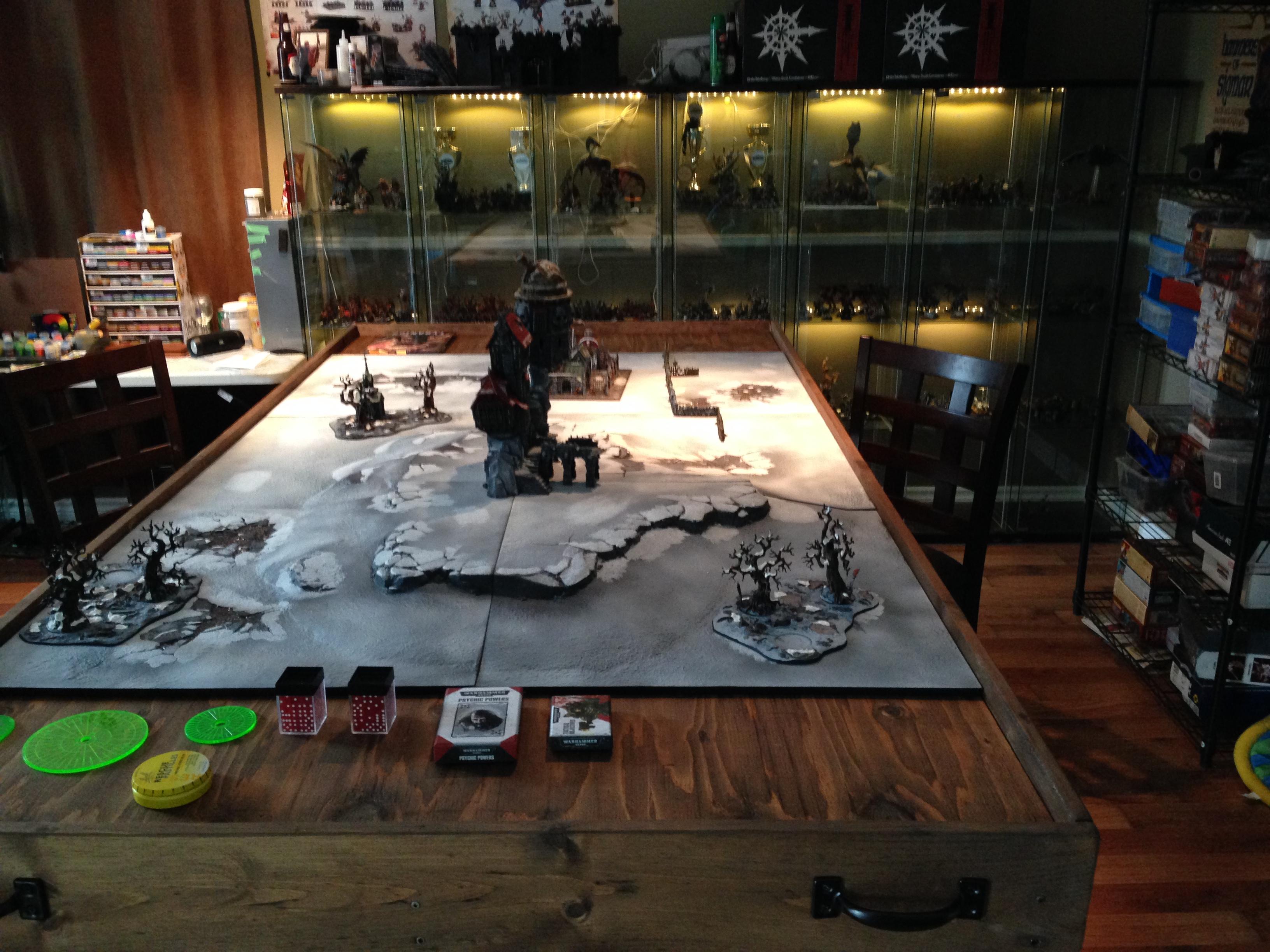 Collection, Display Cases, Game Board, Game Room, Ream Of Battle