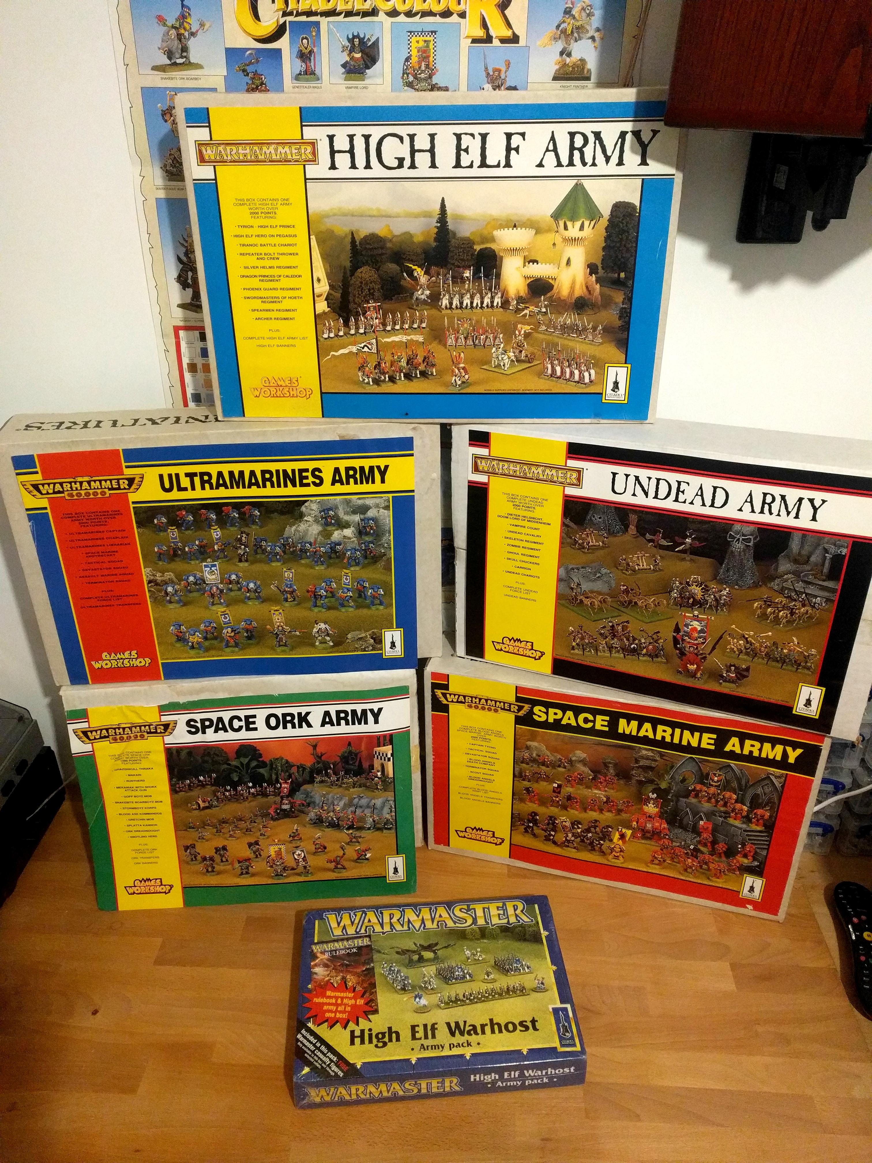 2nd Ed, 4th Ed, Army, Army Boxes, Old Hammer, Out Of Production, Warhammer 40,000, Warhammer Fantasy