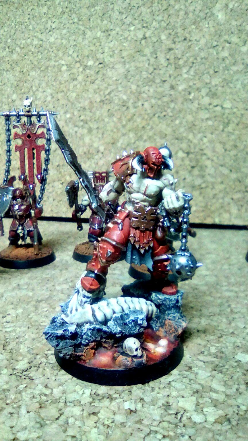 Comission Painting, Khorne, Bloodbound, Sloughterpriest, AoS