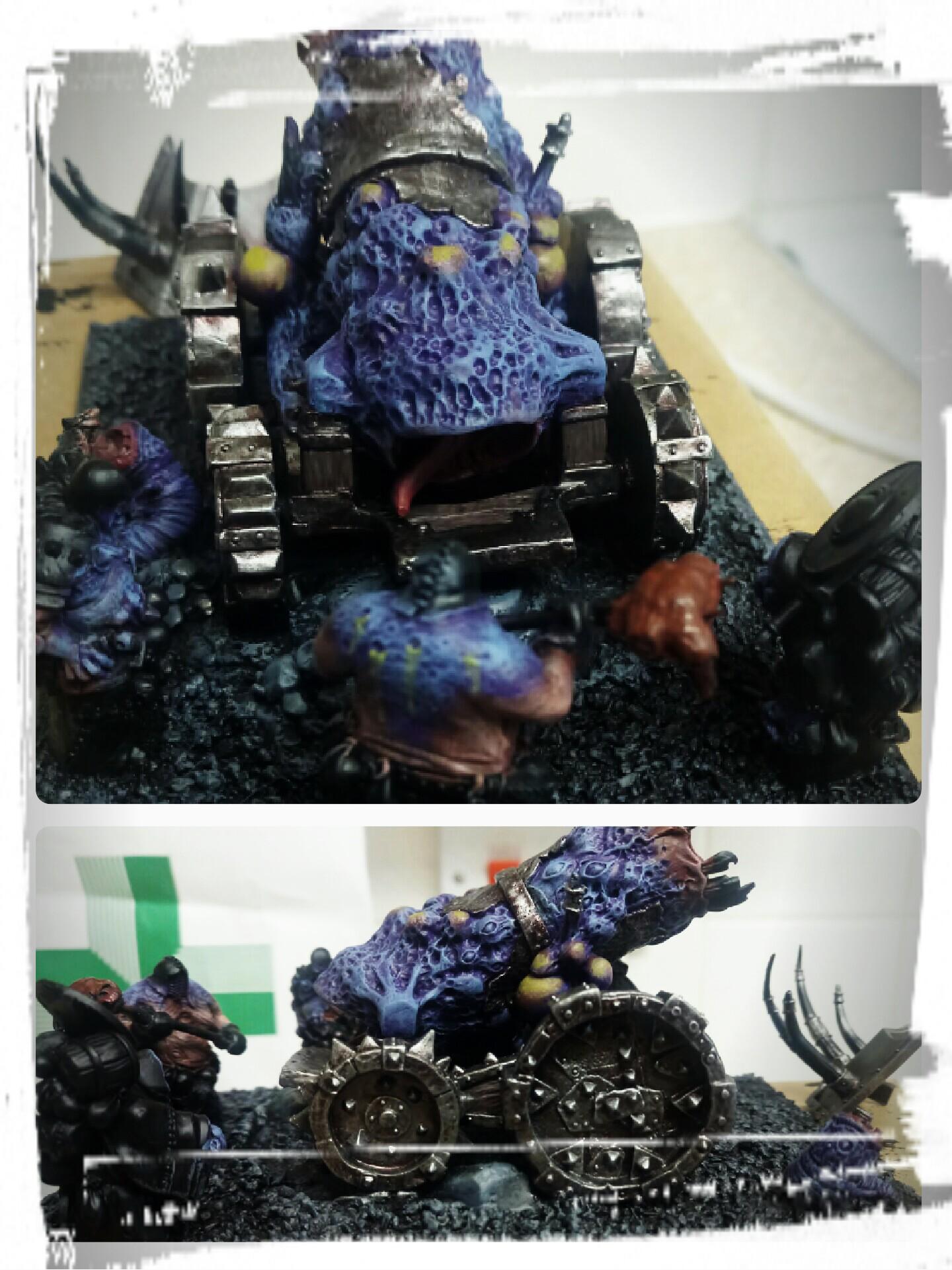 Rotten Factory Hellscreamer Cannon WIP painting