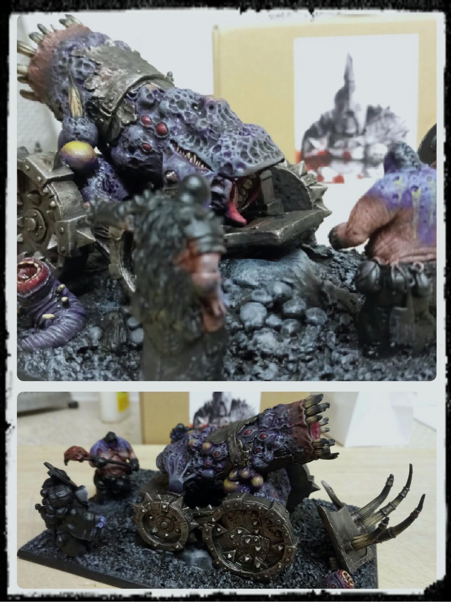 Rotten Factory Hellscreamer Cannon WIP painting