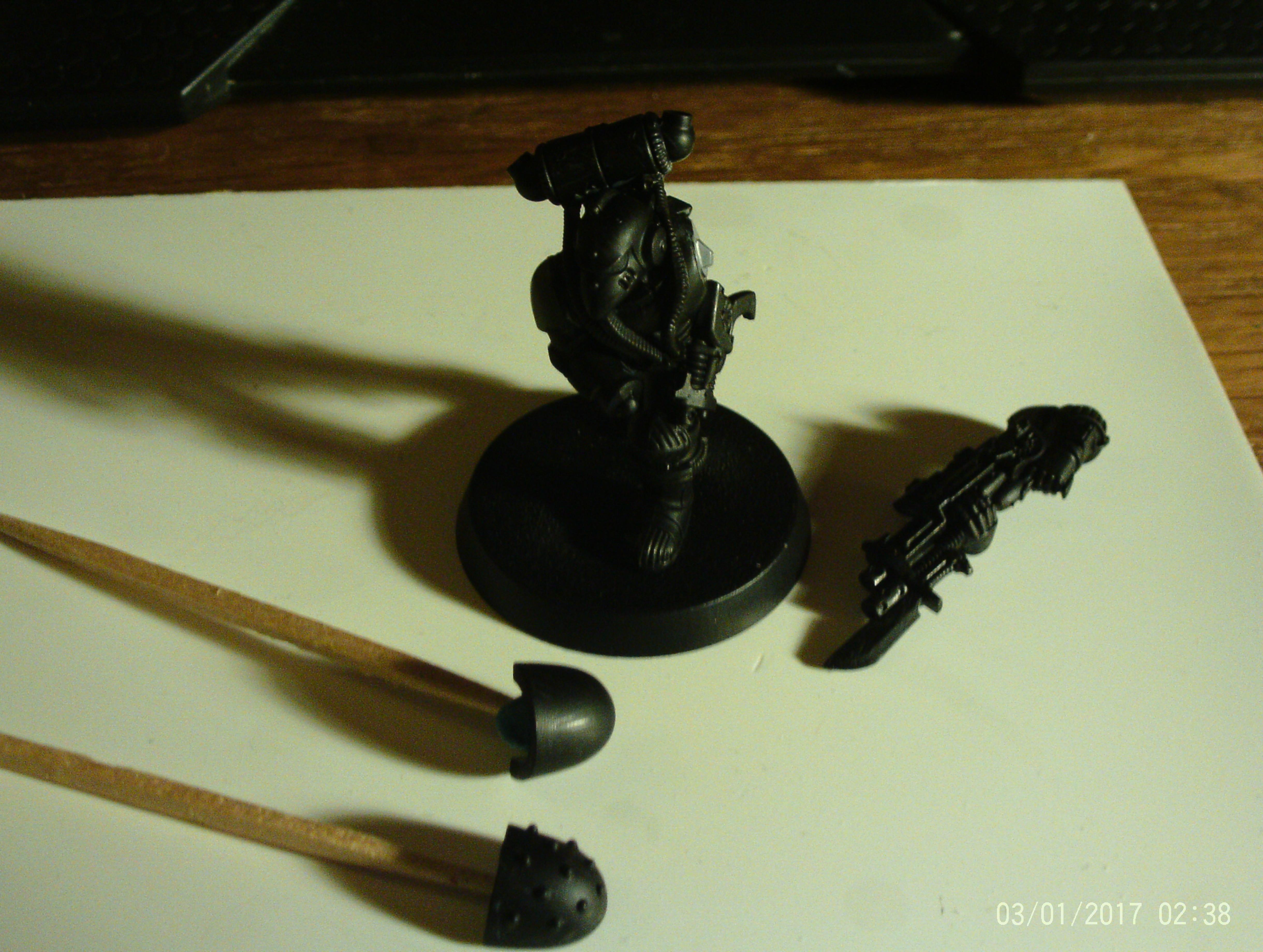 Imperial Space Marine primed