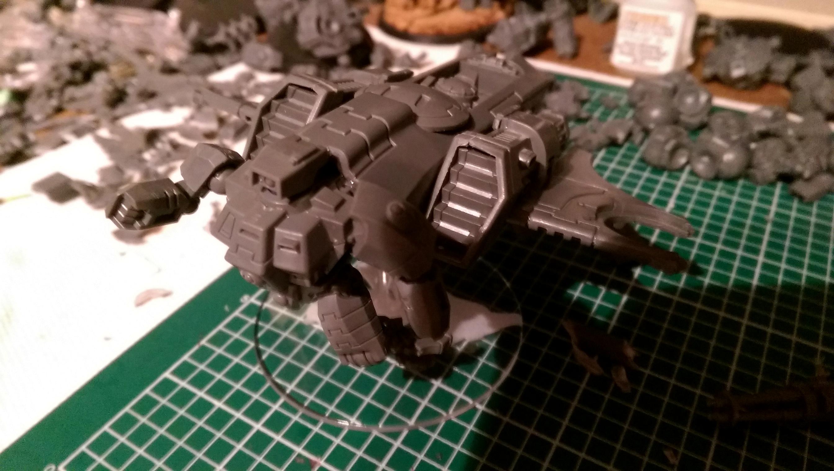Battlesuit, Conversion, Kitbash, Piranha, Tau, Work In Progress